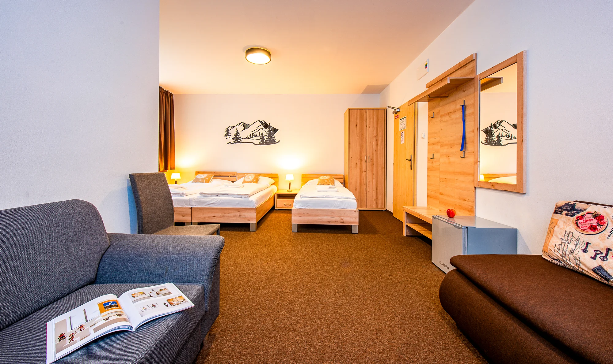 Lopušná Dolina pod Tatrami: pobyt v pokojích nebo chatce s wellness a možností stravování