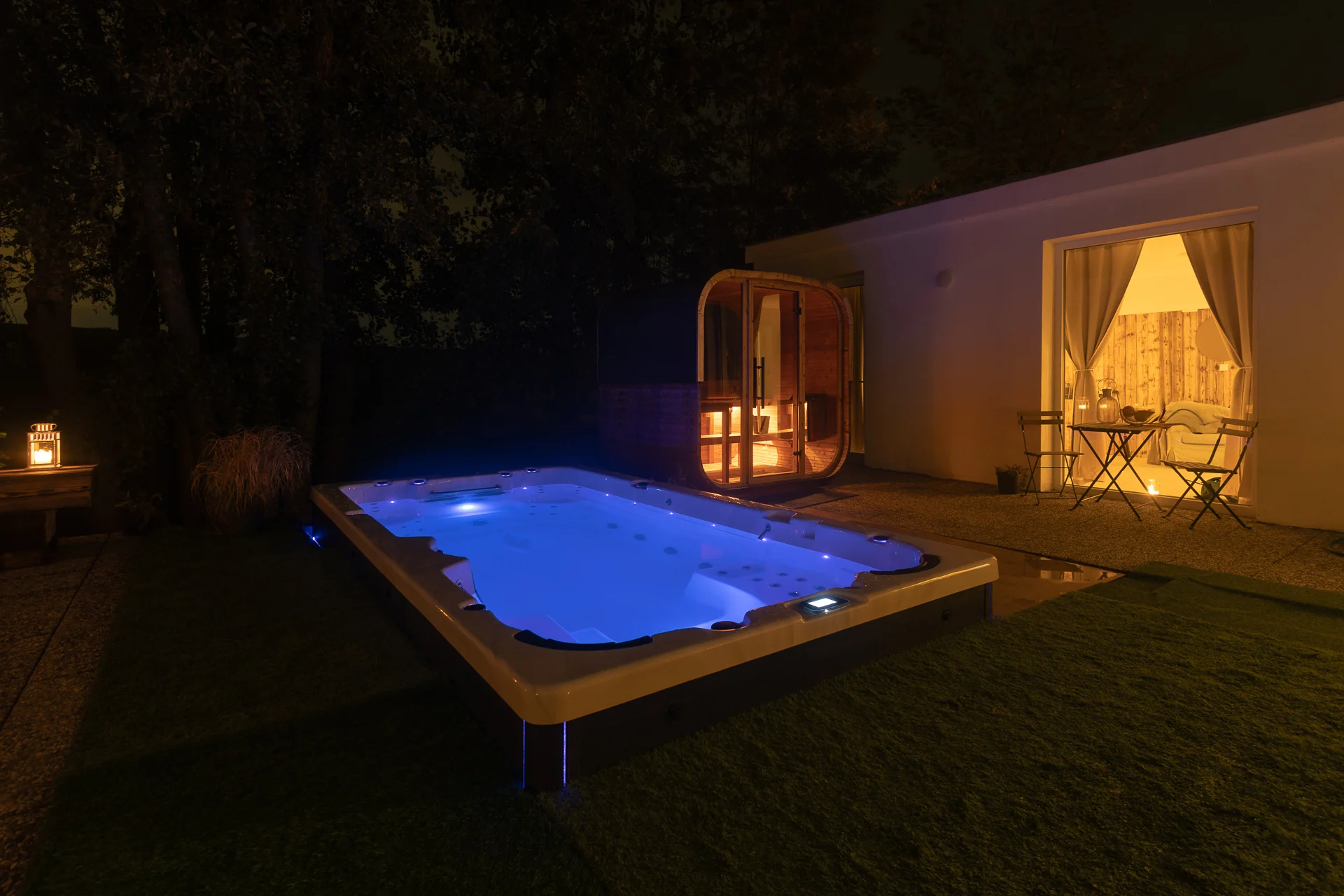 Privátní wellness apartmán od 15 do 22 h: sauna, bazén i spa s vířivkou jen pro vás dva