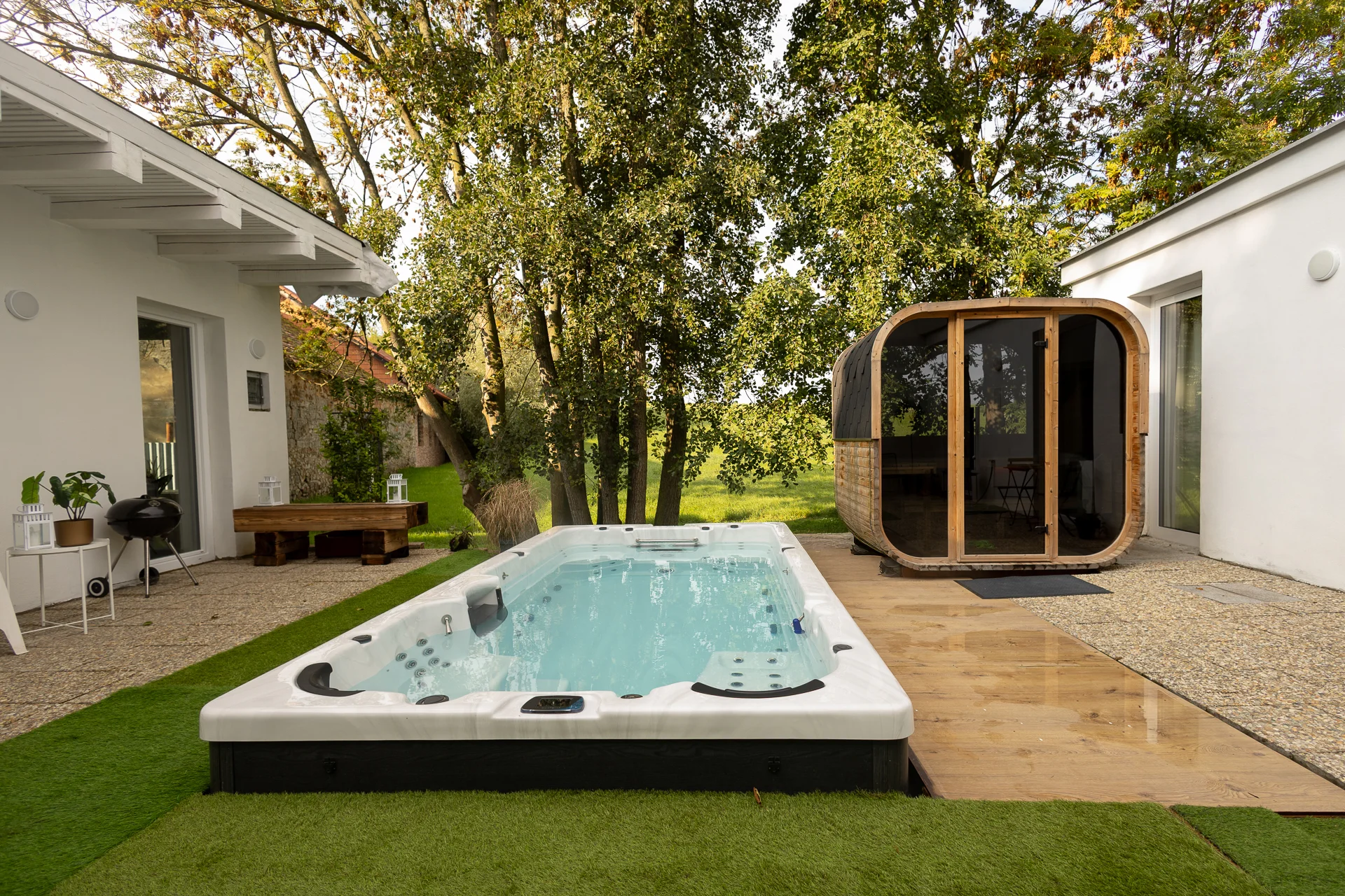 Privátní wellness apartmán od 15 do 22 h: sauna, bazén i spa s vířivkou jen pro vás dva