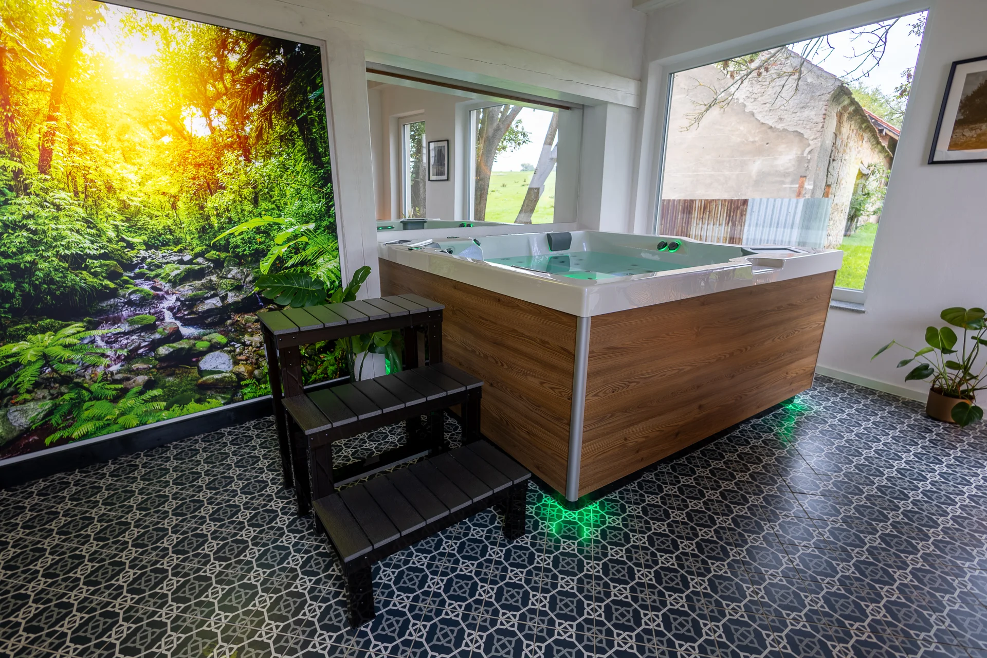 Privátní wellness apartmán od 15 do 22 h: sauna, bazén i spa s vířivkou jen pro vás dva