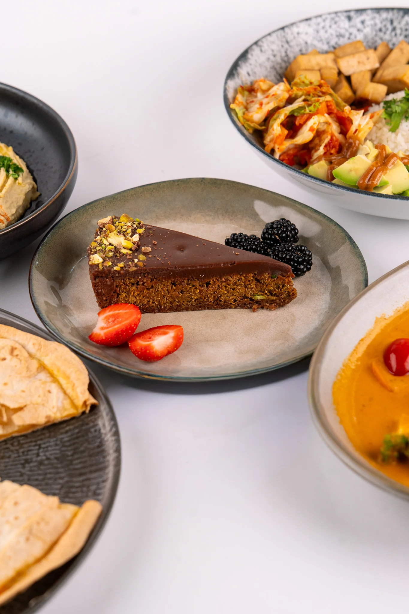 Degustační vegetariánské menu pro dva v srdci Prahy: předkrm, hlavní chod i dezert