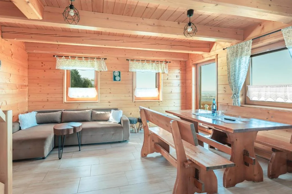 Srubové chatky až pro 8 osob, 10min. od sjezdovky Złoty Groń