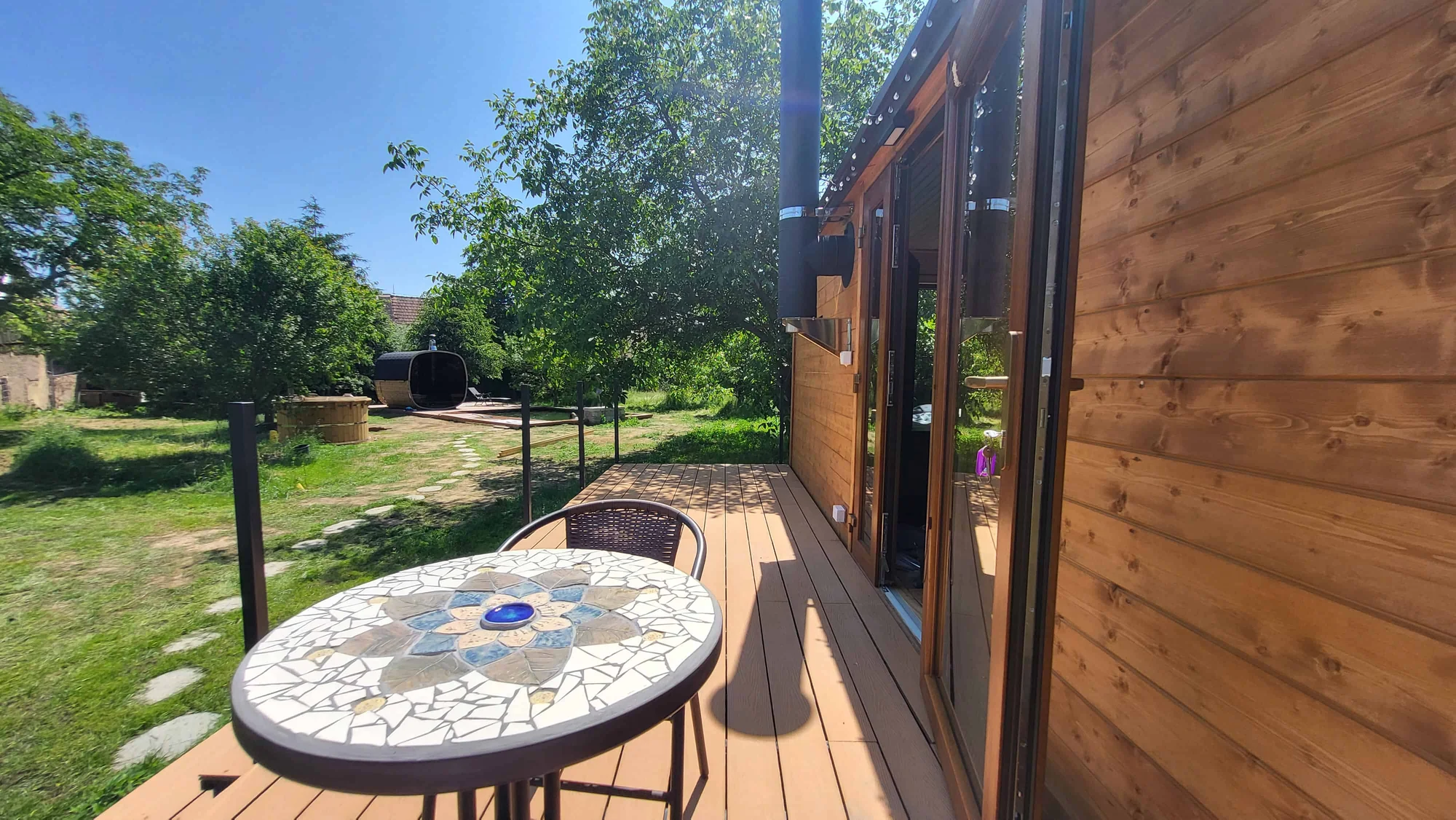 Relax na Vysočině: maringotka se snídaní a neomezeným privátním wellness