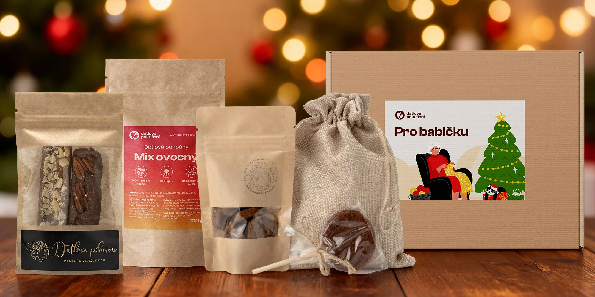 Datlové bonbony, tyčinky i lízátka v mnoha příchutích