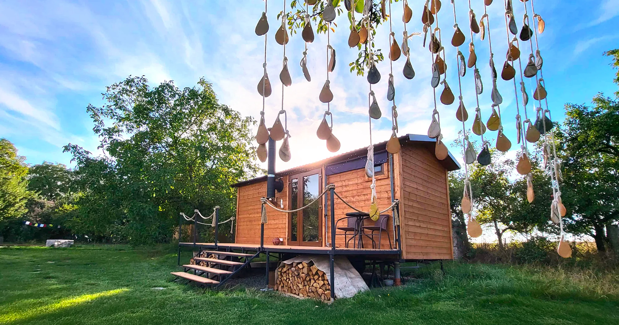 Relax na Vysočině: maringotka se snídaní a neomezeným privátním wellness