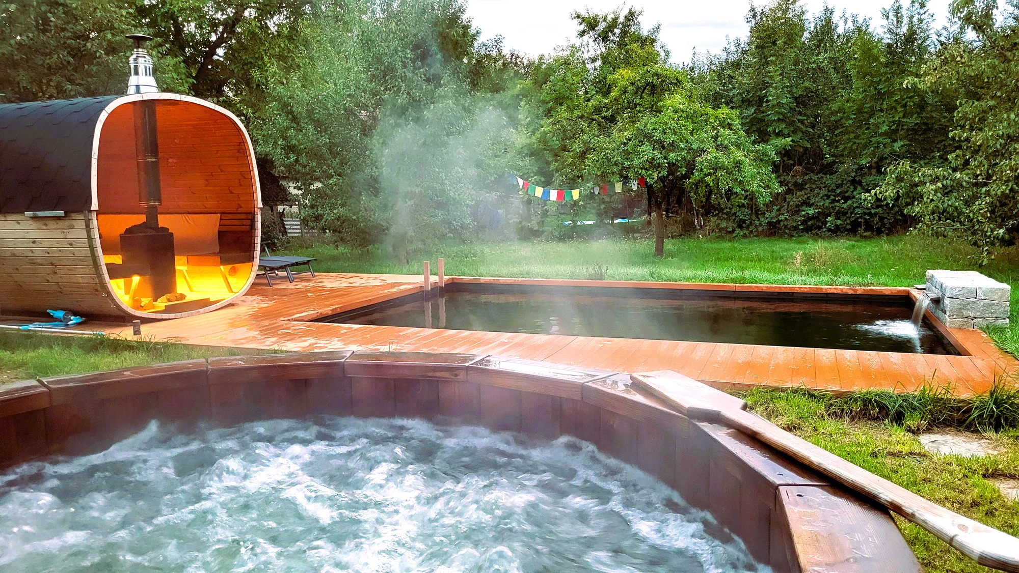 Relax na Vysočině: maringotka se snídaní a neomezeným privátním wellness