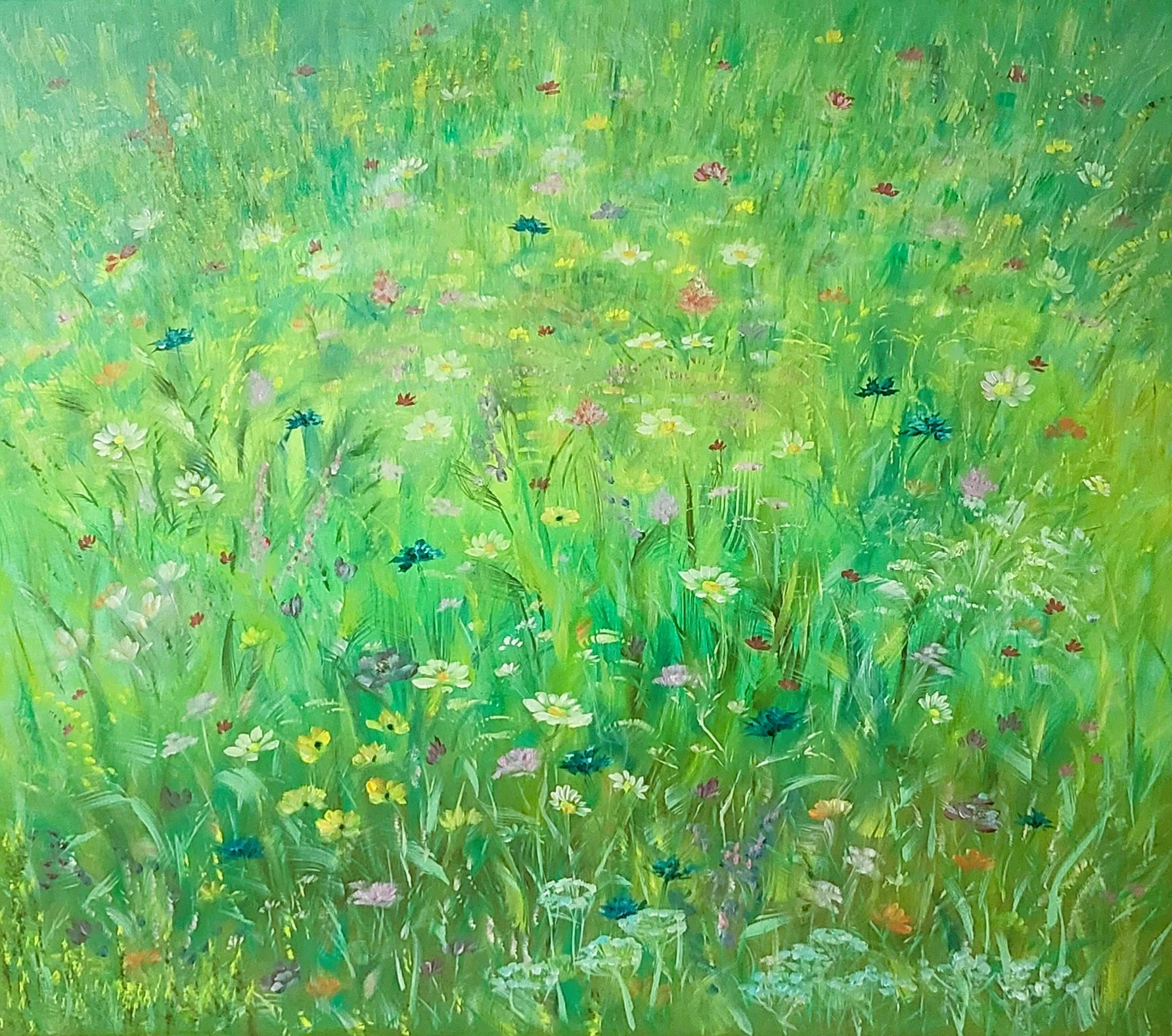 Individuální víkendový kurz olejomalby louky: pro 1-2 děti nebo dospělé