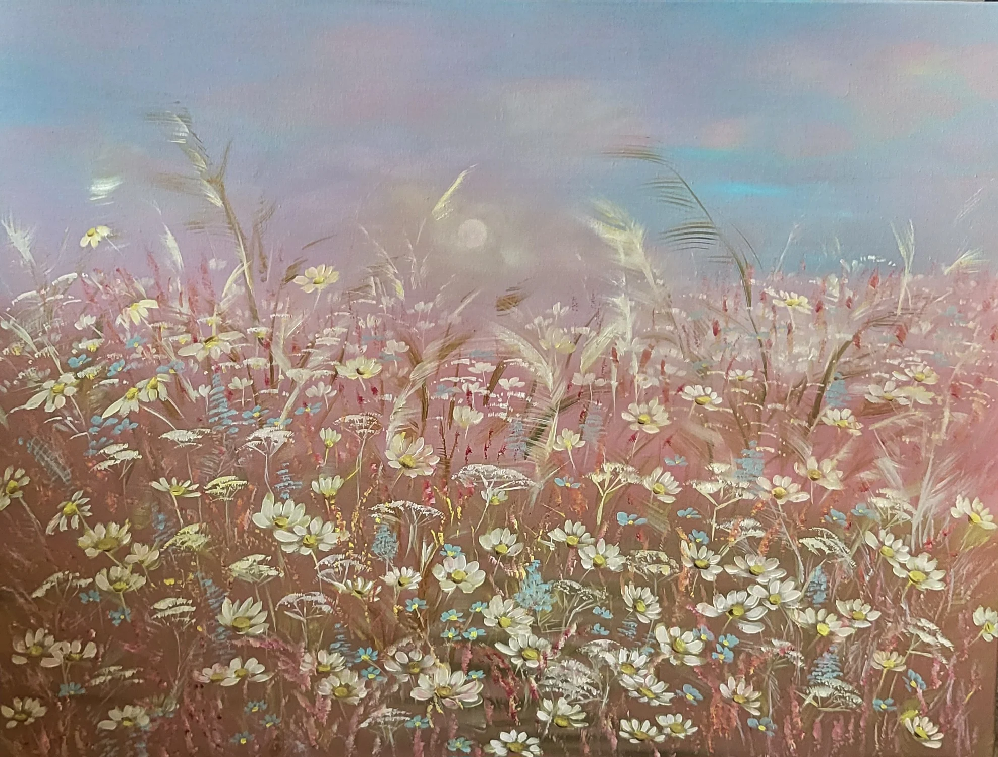 Individuální víkendový kurz olejomalby louky: pro 1-2 děti nebo dospělé