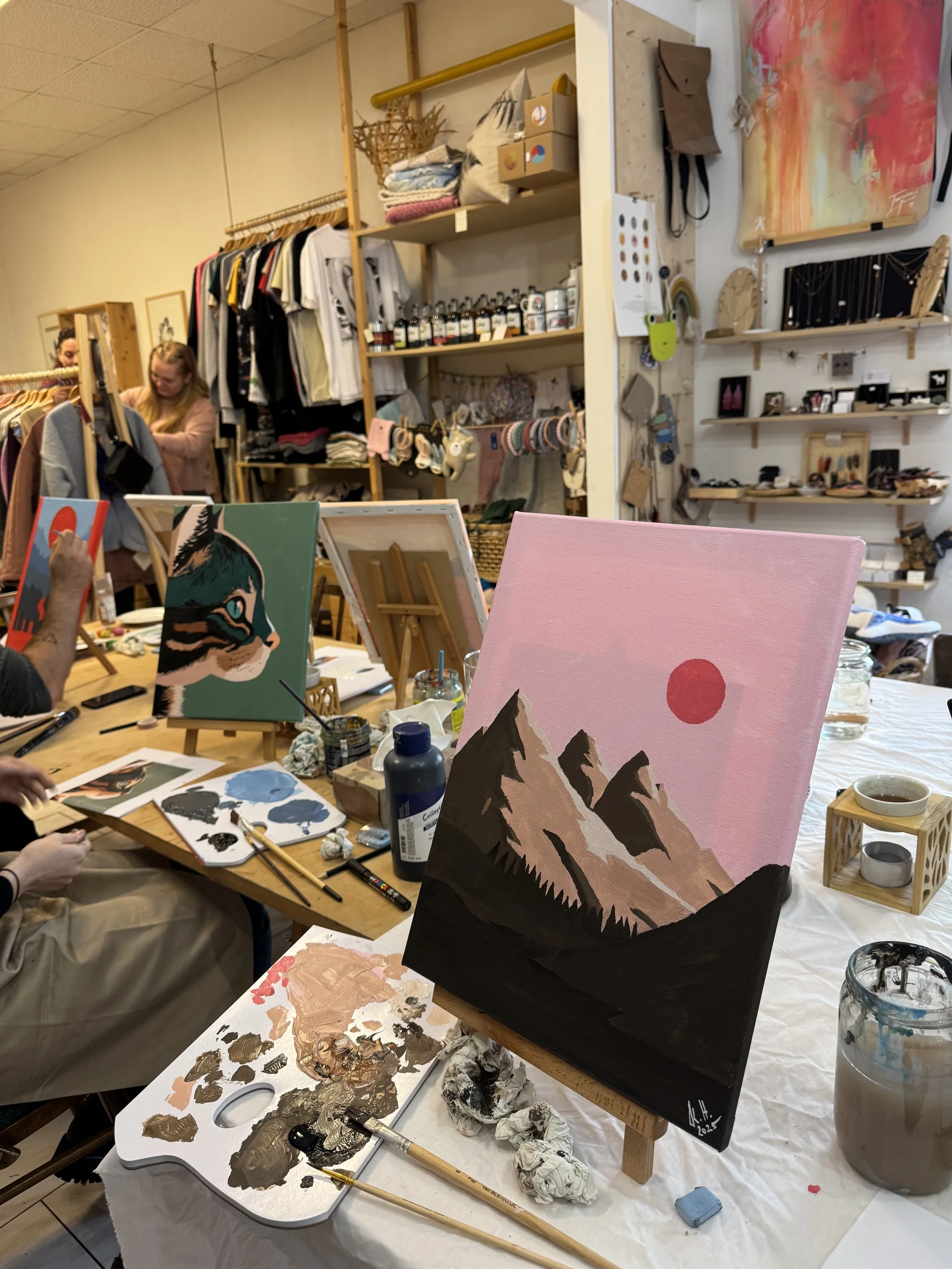 Kreativní dárek: kurz zážitkového malování akrylem v centru Liberce