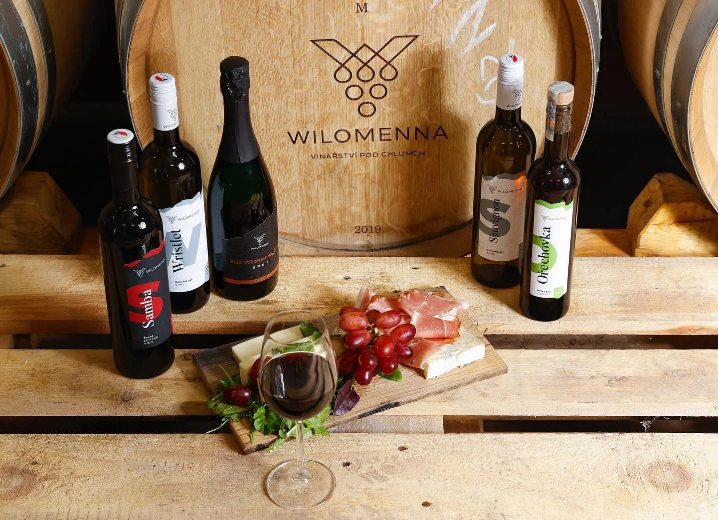 Degustace vulkanických vín pro dva v srdci Českého středohoří ve vinařství WILOMENNA