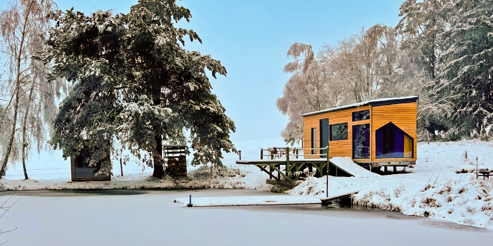 Tiny House Česílko: skvělá poloha blízko Lipna, vlastní sauna i terasa s výhledem