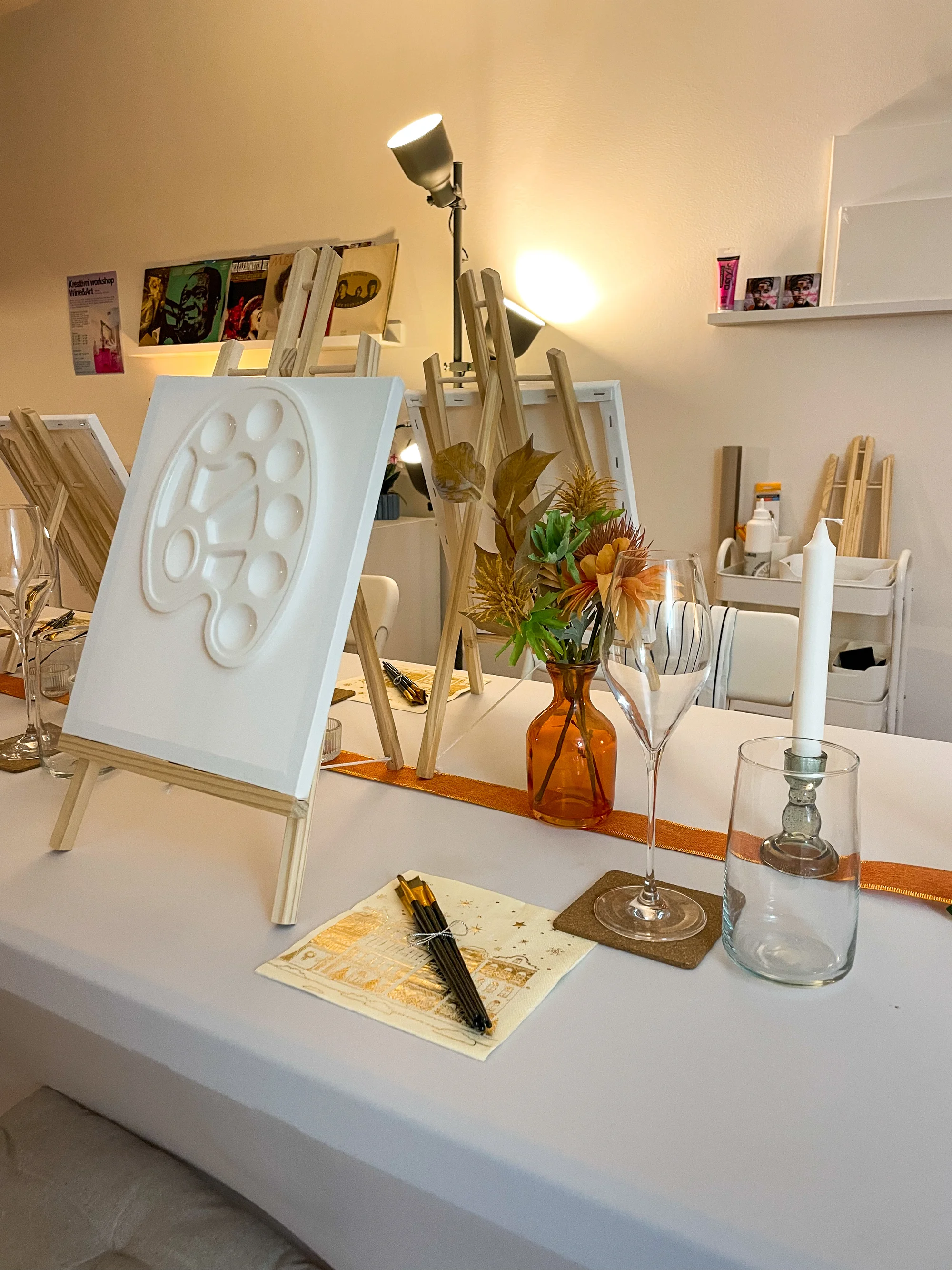 Kreativní workshop pro 1-2 osoby vč. občerstvení, degustace vín a pomůcek