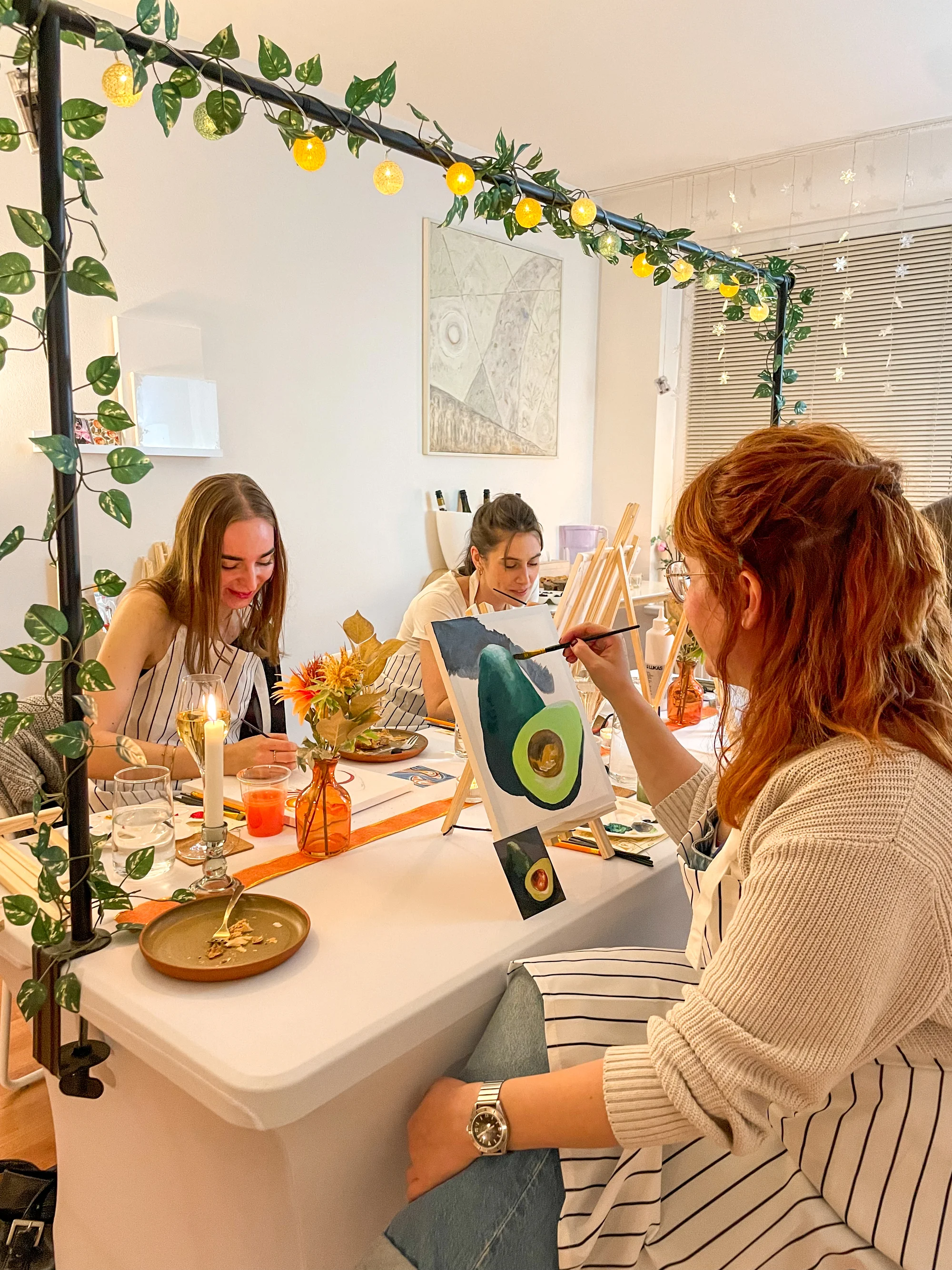 Kreativní workshop pro 1-2 osoby vč. občerstvení, degustace vín a pomůcek