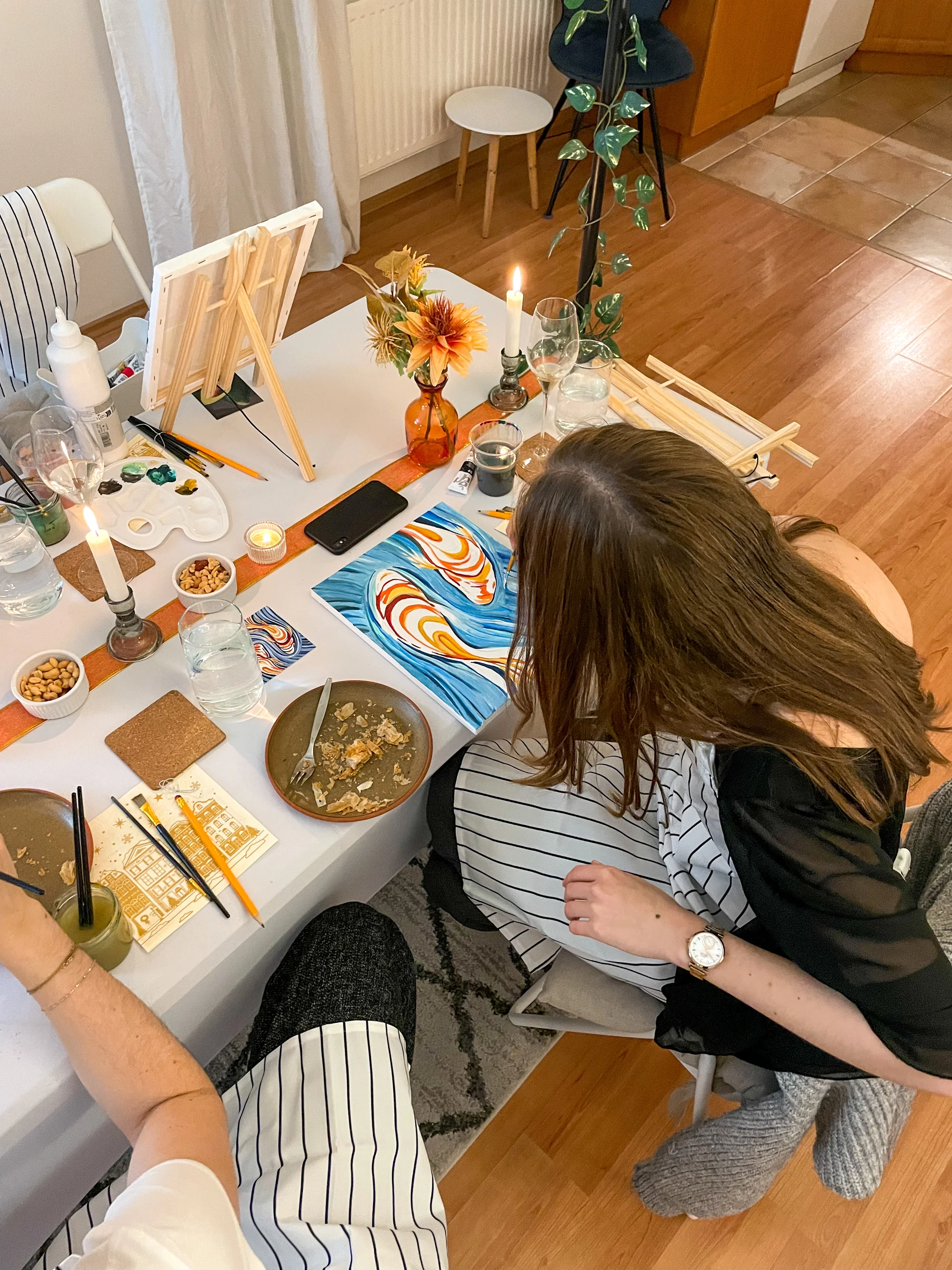 Kreativní workshop pro 1-2 osoby vč. občerstvení, degustace vín a pomůcek