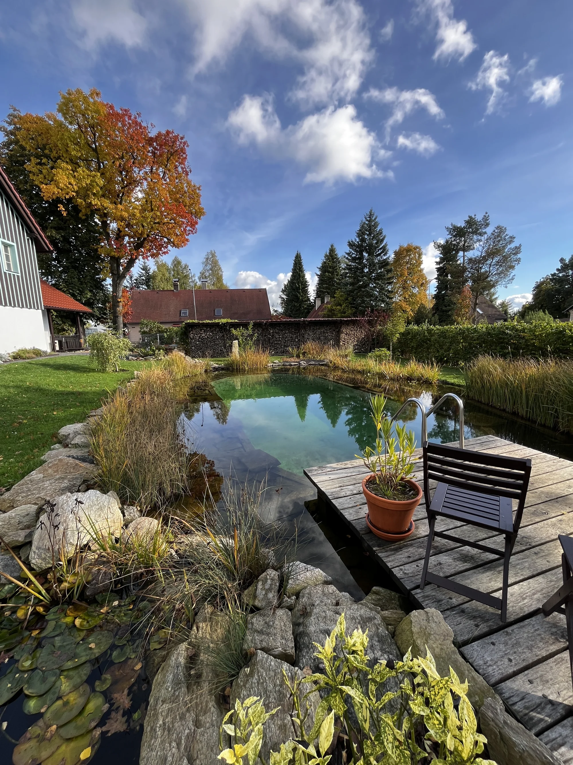 Dovolená v oblasti Tiských stěn: moderní prázdninový domek až pro 7 osob, možnost wellness