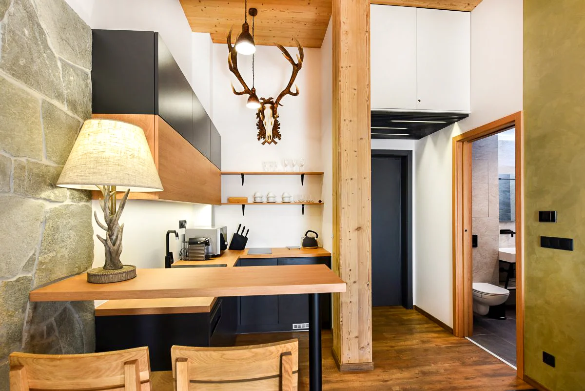 Apartmány ve Vysokých Tatrách s kuchyní a oddělenou ložnicí