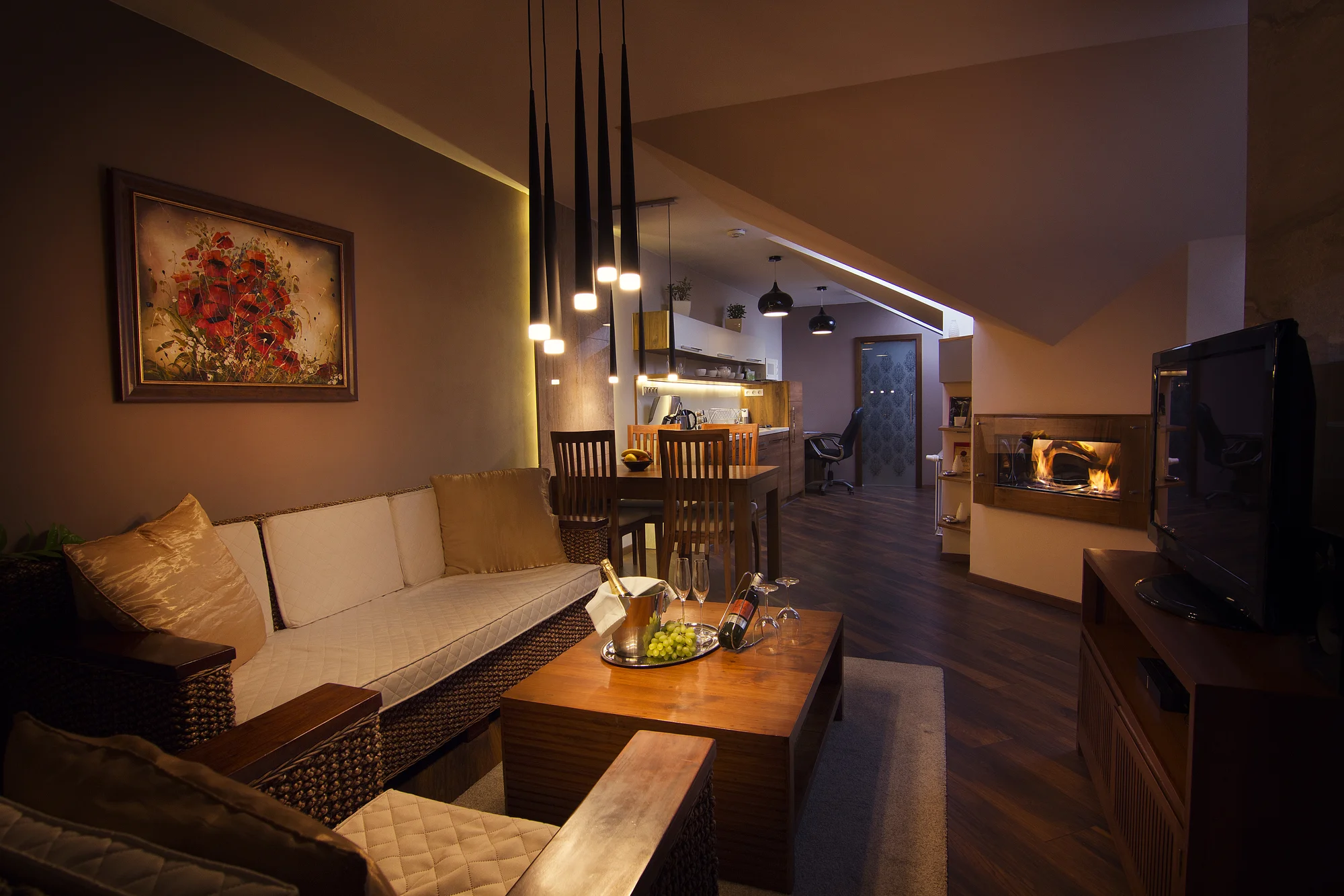 Luxusní rodinné apartmány v centru Košic: strava i privátní sauna či vířivá vana