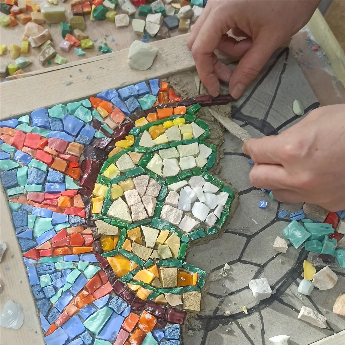 Jednodenní či dvoudenní kurz mozaiky ze skla i kamene pro 1 osobu
