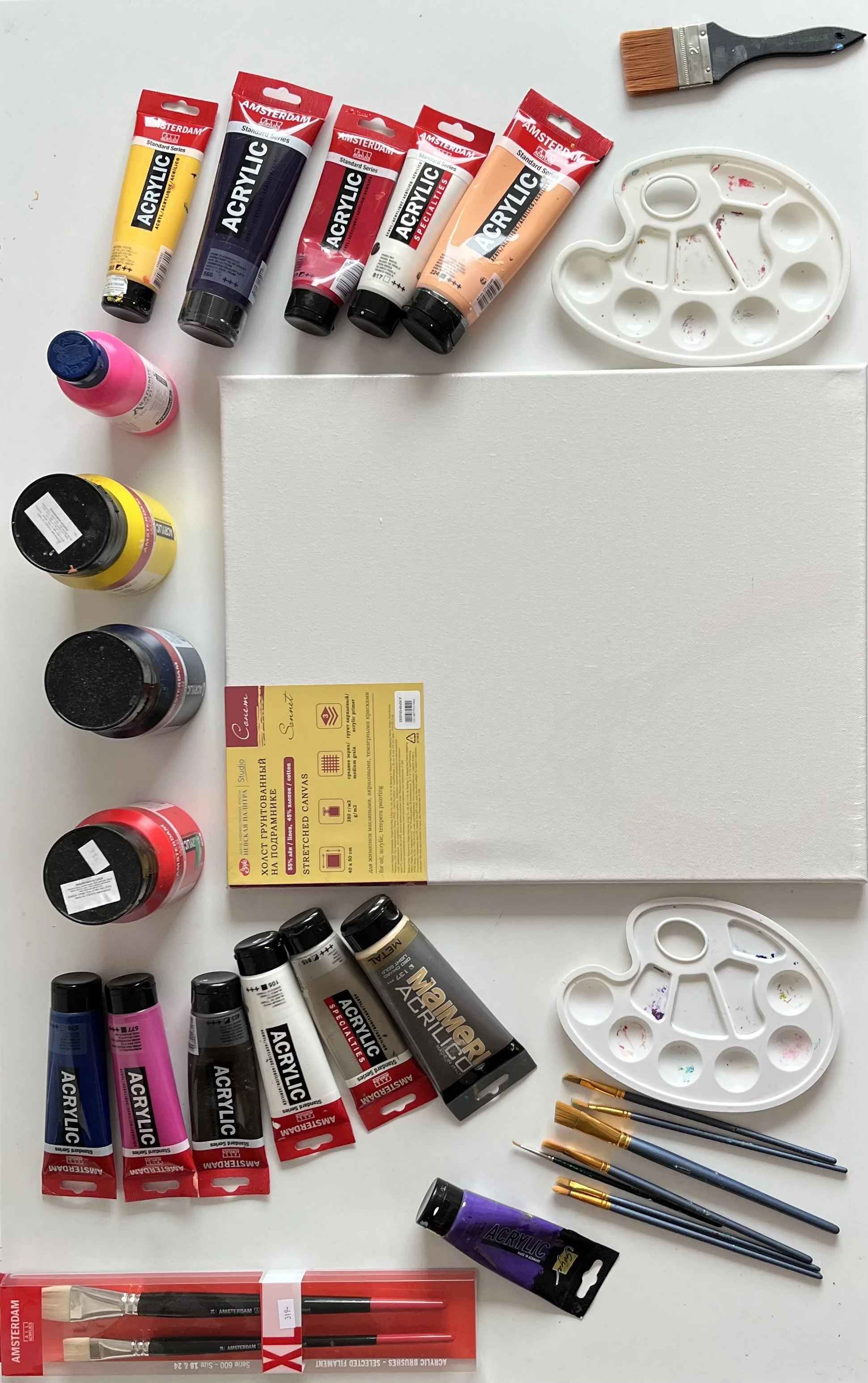 Kurz intuitivního malování v páru vč. pomůcek a seznámení s technikou