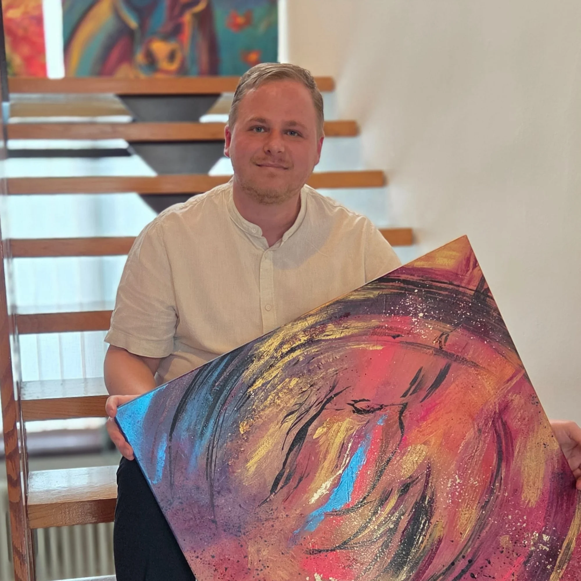 Zážitková malba obrazu: skupinová či individuální tvorba vybranou technikou