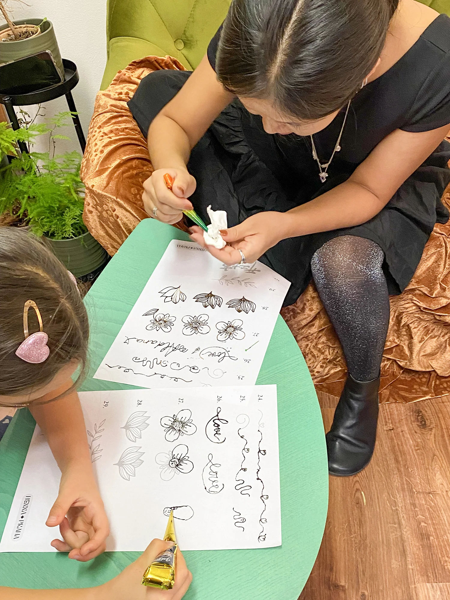 Dočasné tetování: 4hodinový workshop malování hennou vč. občerstvení