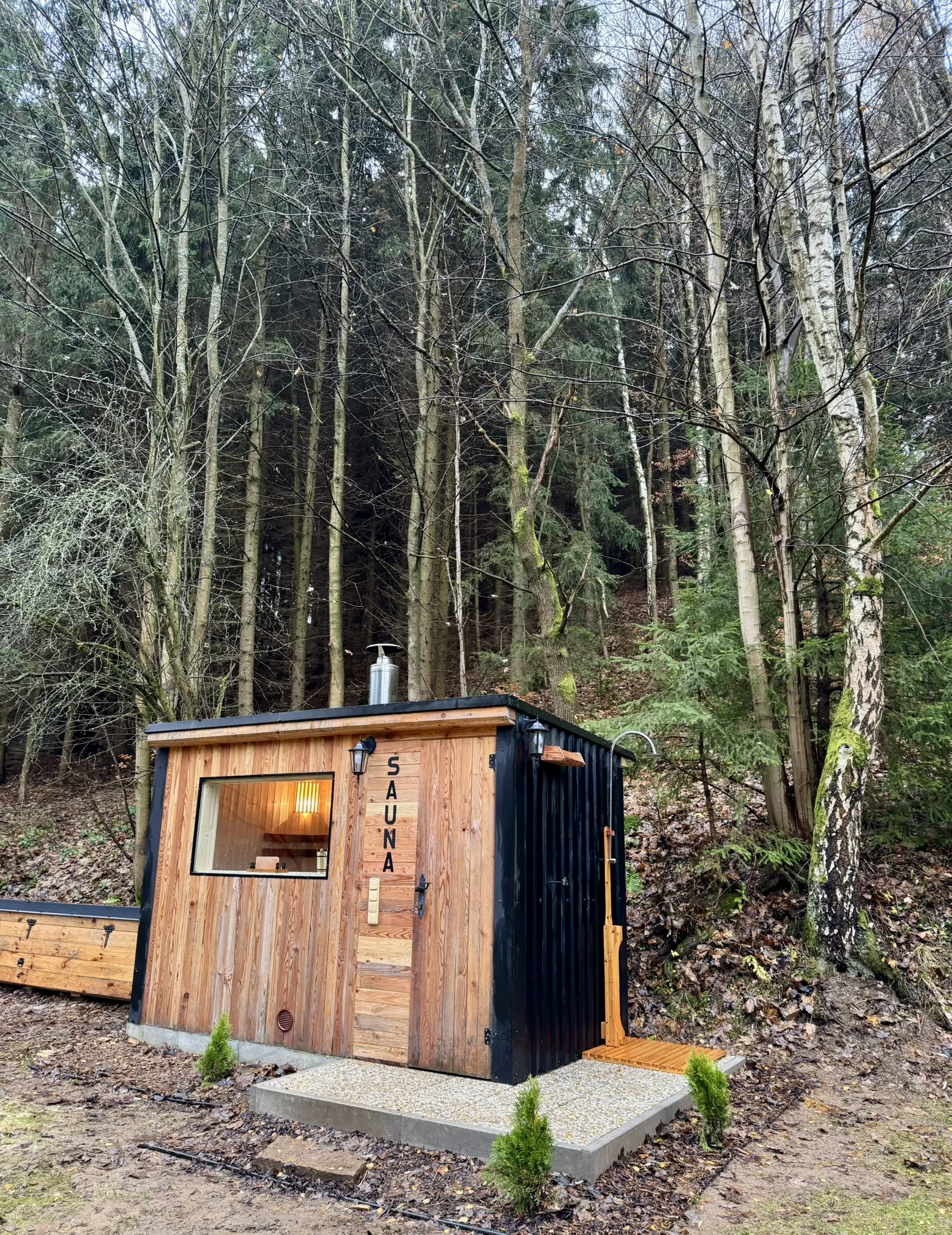 Relax ve Svojanově: tiny house Malý gurmán, vč. finské sauny a možnosti snídaně
