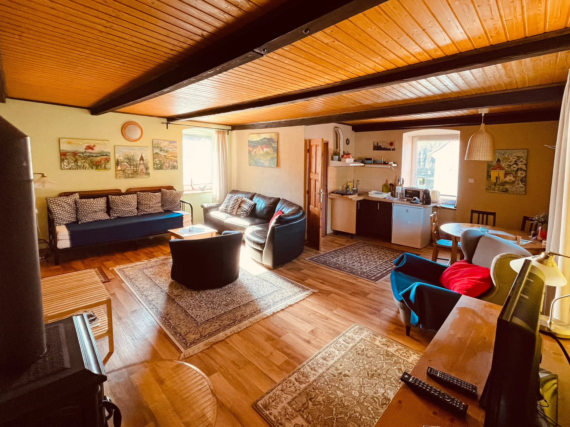 Útulné apartmány na břehu Slapské přehrady: možnost wellness, půjčení kánoe a projížďky člunem s kapitánem