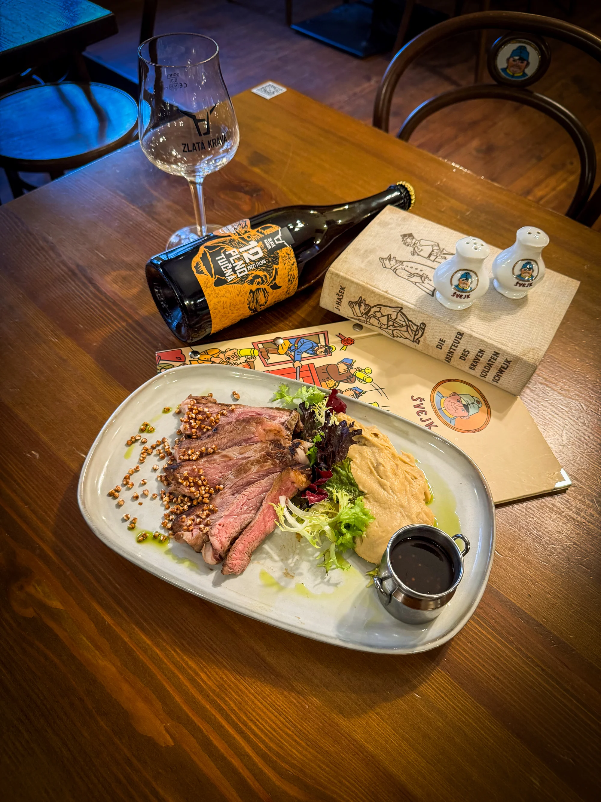 Tříchodová farmářská hostina s pivním párováním pro dva