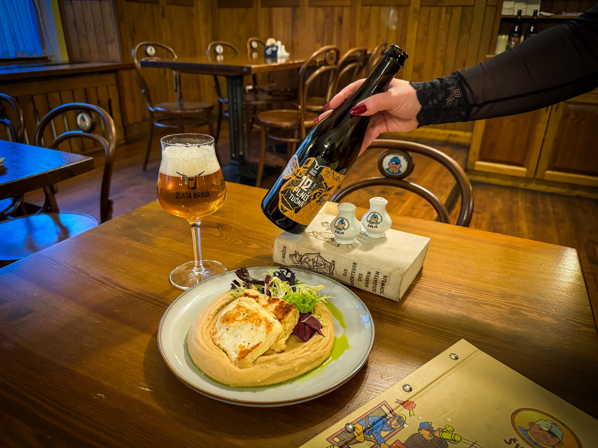 Tříchodová farmářská hostina s pivním párováním pro dva