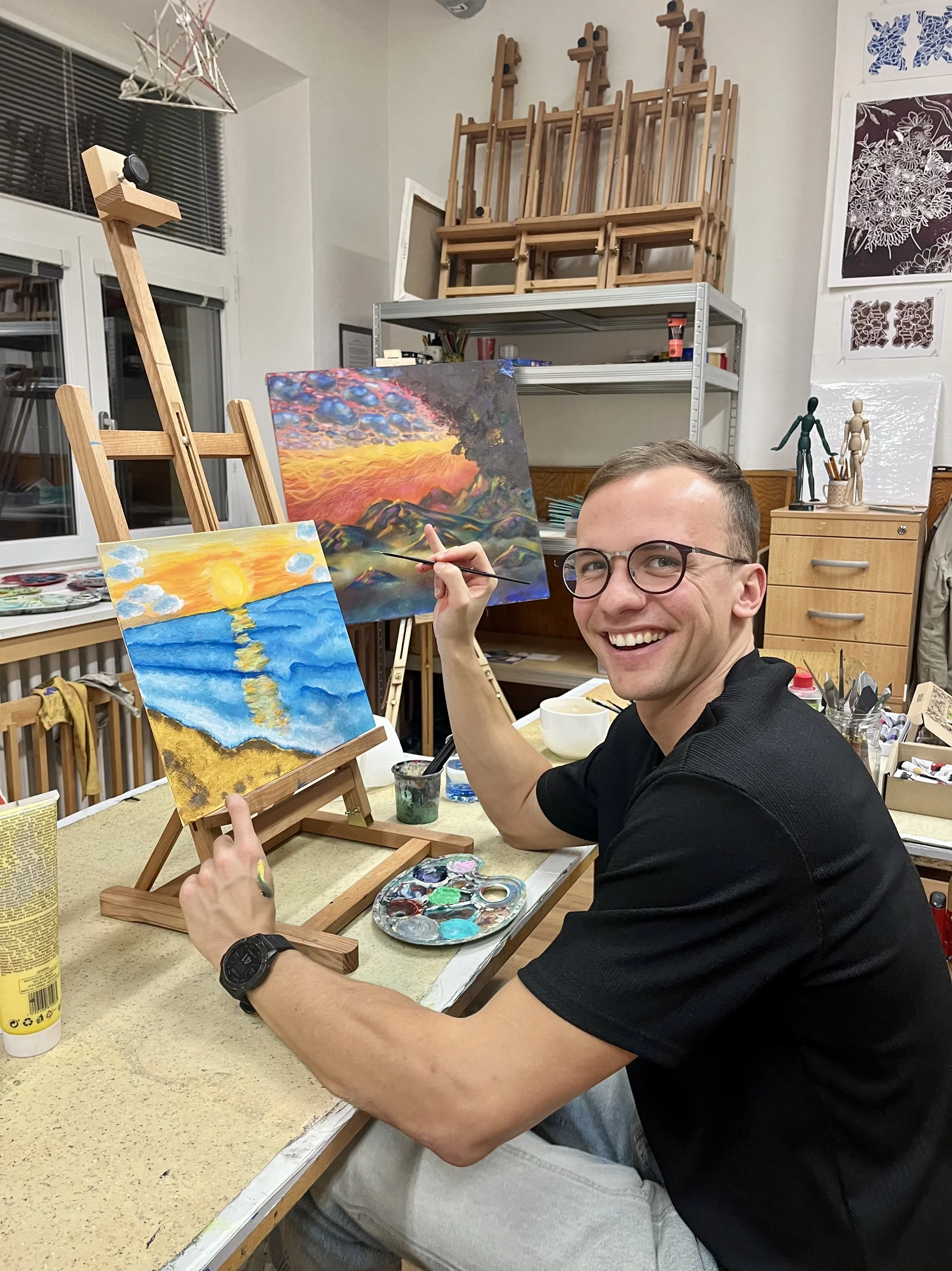 Vyrobte si vlastní originál: 3h workshop malování akrylem v Brně