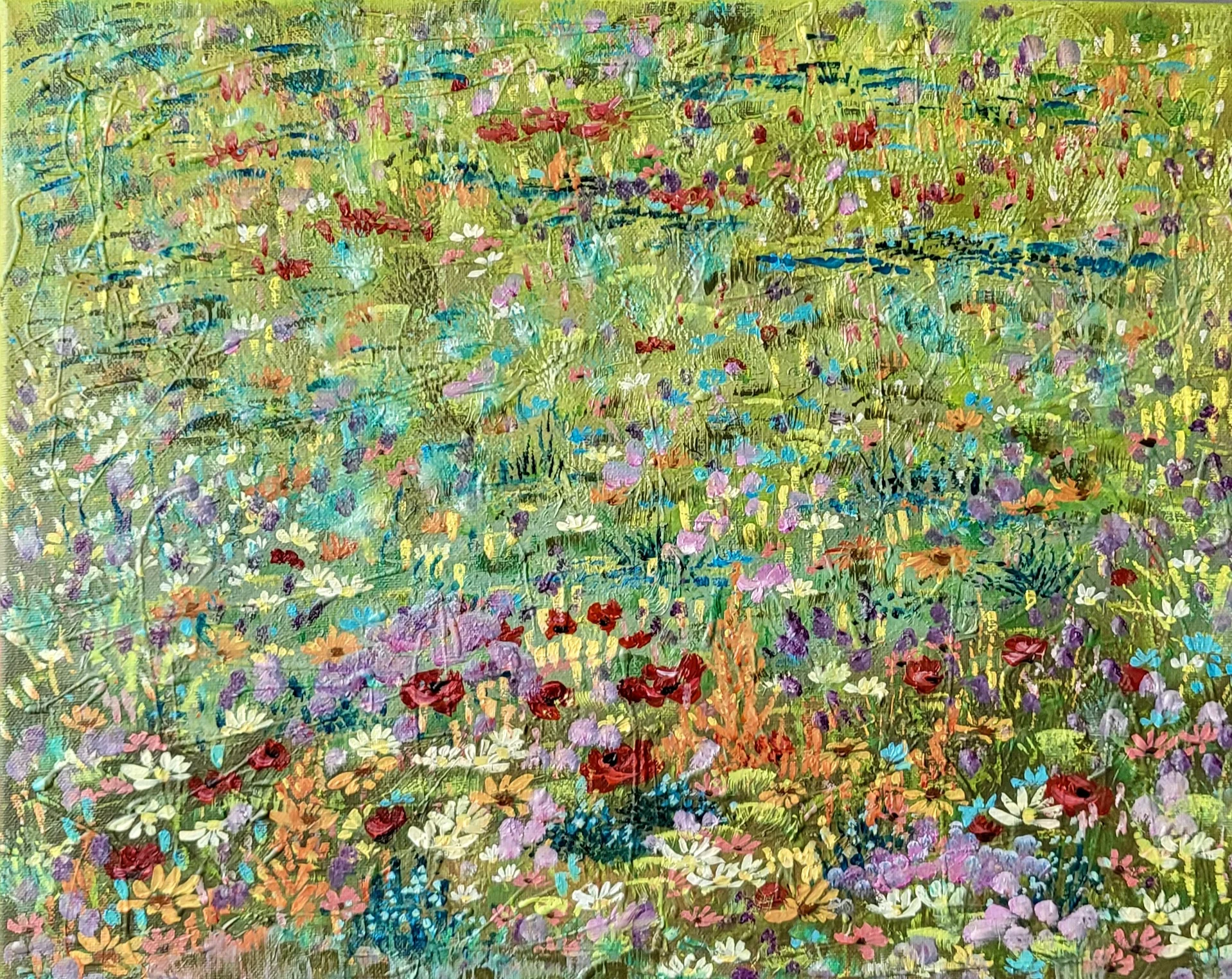 Individuální víkendový kurz olejomalby louky: pro 1-2 děti nebo dospělé