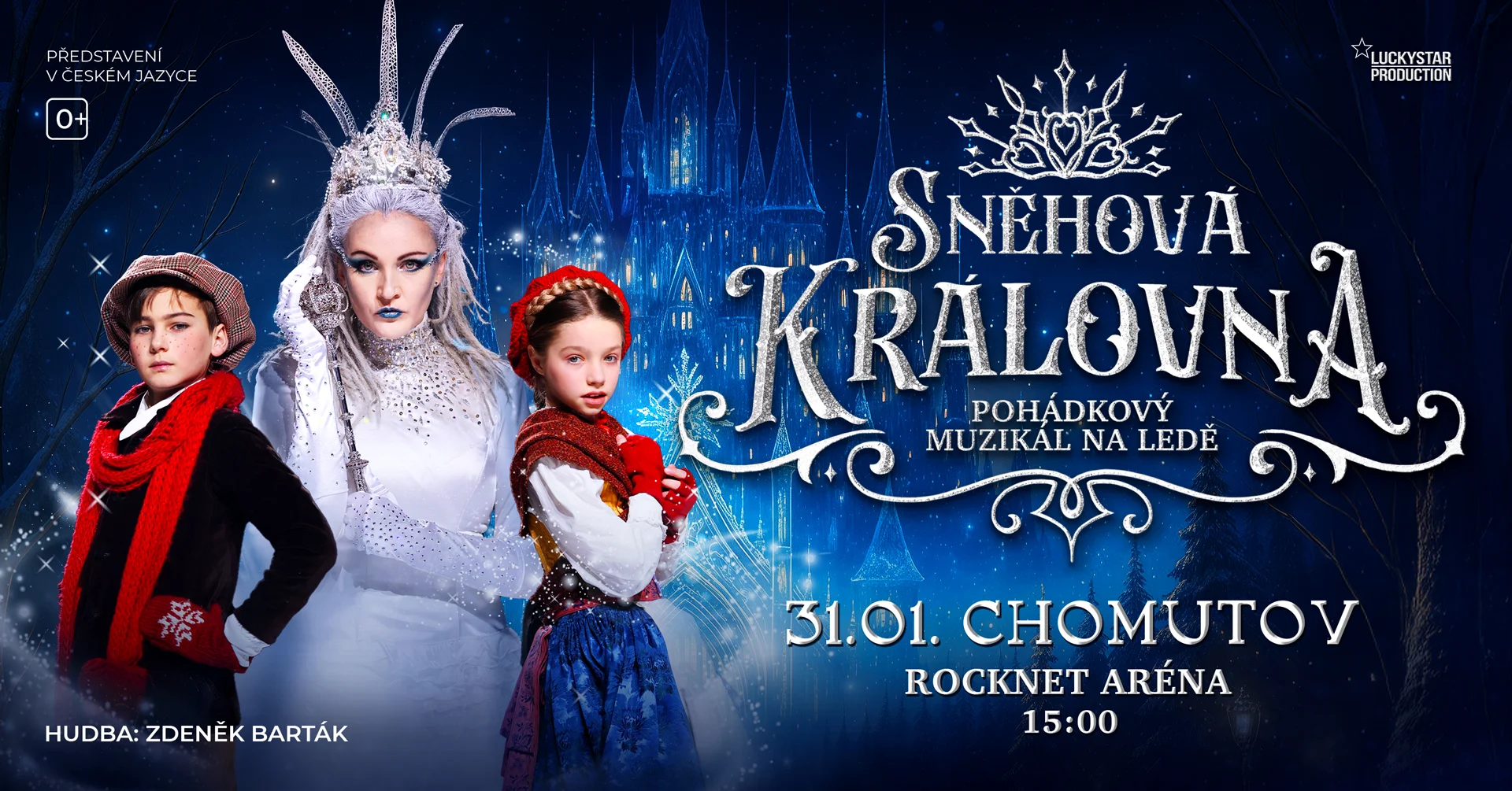 Vstupenka na pohádkový muzikál na ledě Sněhová královna