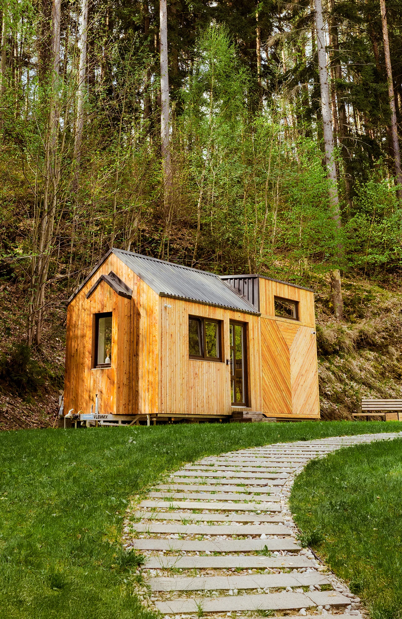 Relax ve Svojanově: tiny house Malý gurmán, vč. finské sauny a možnosti snídaně