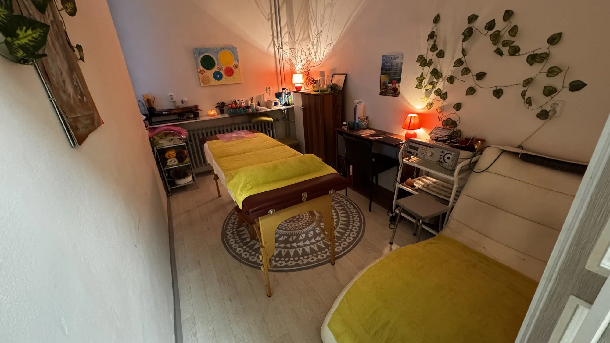 Masáž zad nebo celotělová, reflexní terapie nohou i lávové kameny