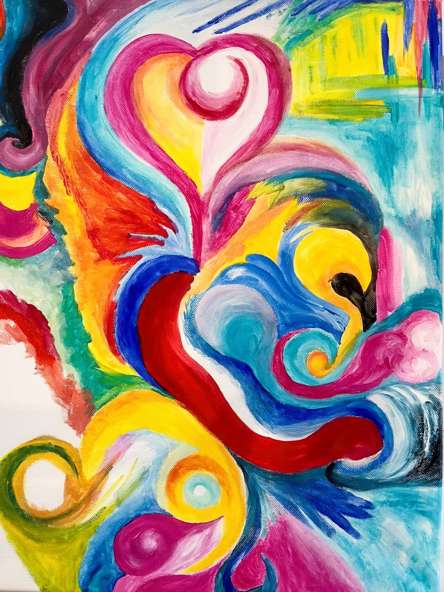 Kurz intuitivního malování v páru vč. pomůcek a seznámení s technikou