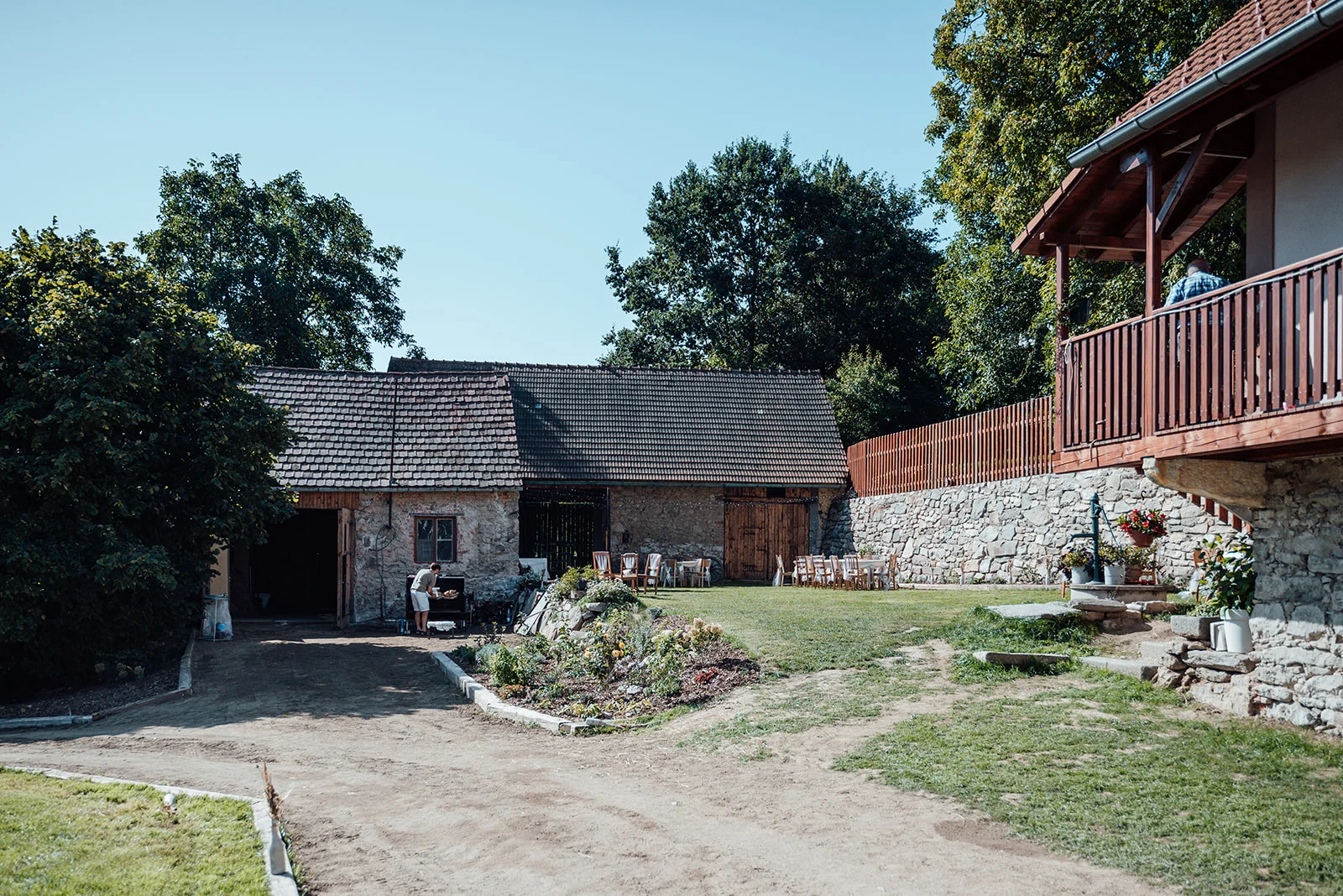 Relax na zrekonstruovaném statku v Borotíně: moderní apartmán až pro 6 osob