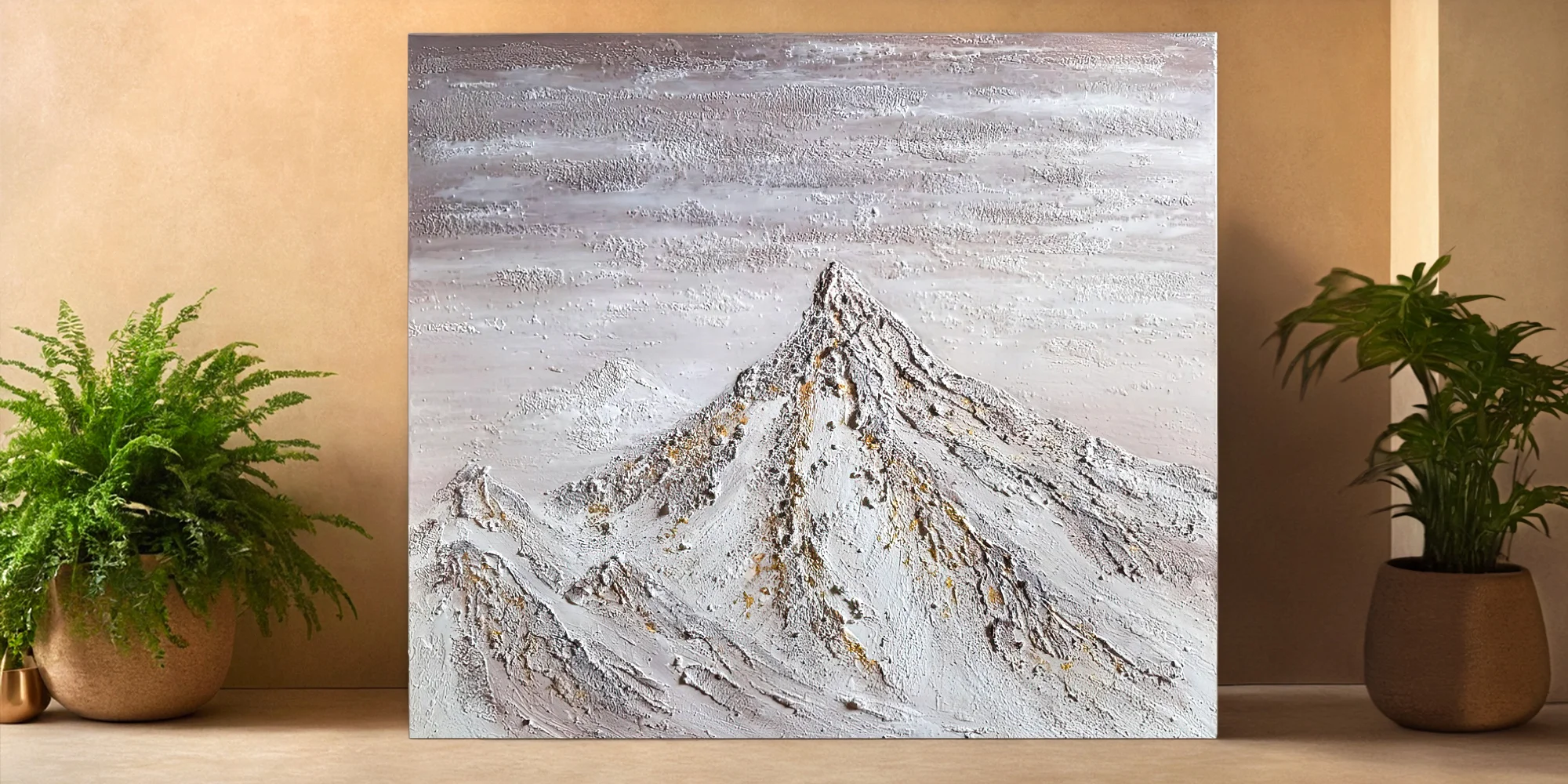 Kurz výroby strukturovaného obrazu ze stěrky a zlata