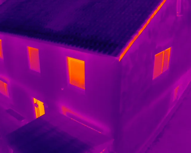 Termografická kontrola budov a fotovoltaiky dronem s termokamerou