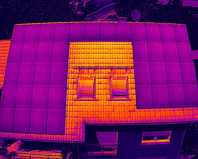Termografická kontrola budov a fotovoltaiky dronem s termokamerou