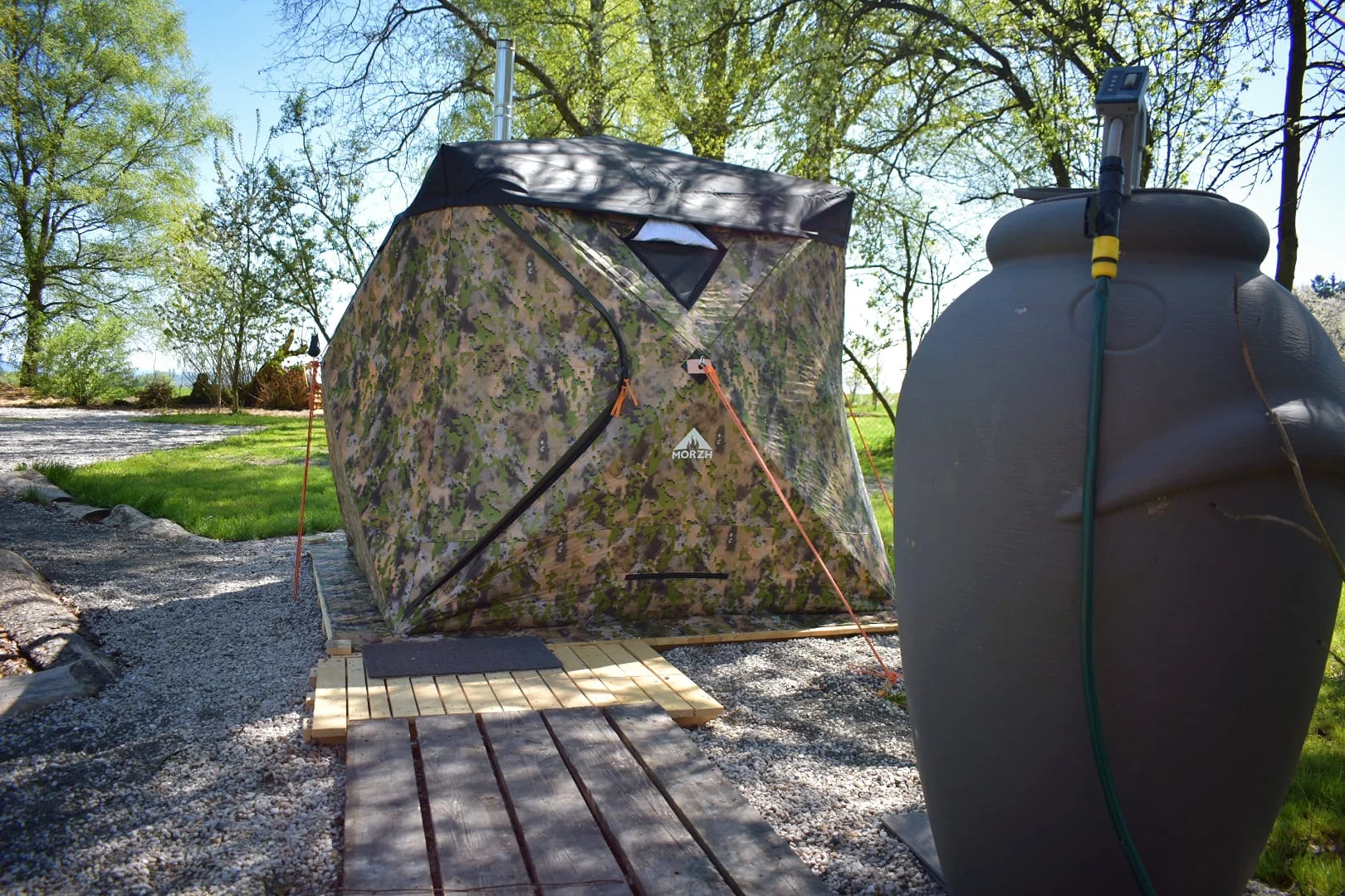 Parádní glamping V bublině: neomezený relax v sauně a výhled na hvězdy