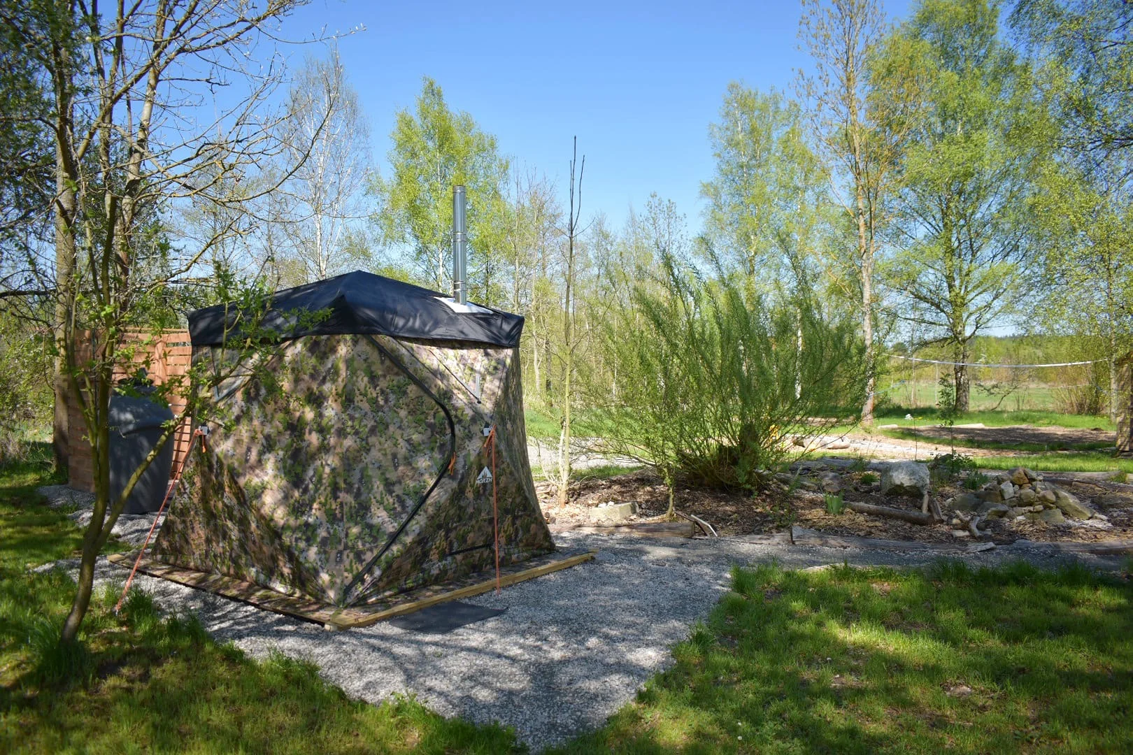 Parádní glamping V bublině: neomezený relax v sauně a výhled na hvězdy