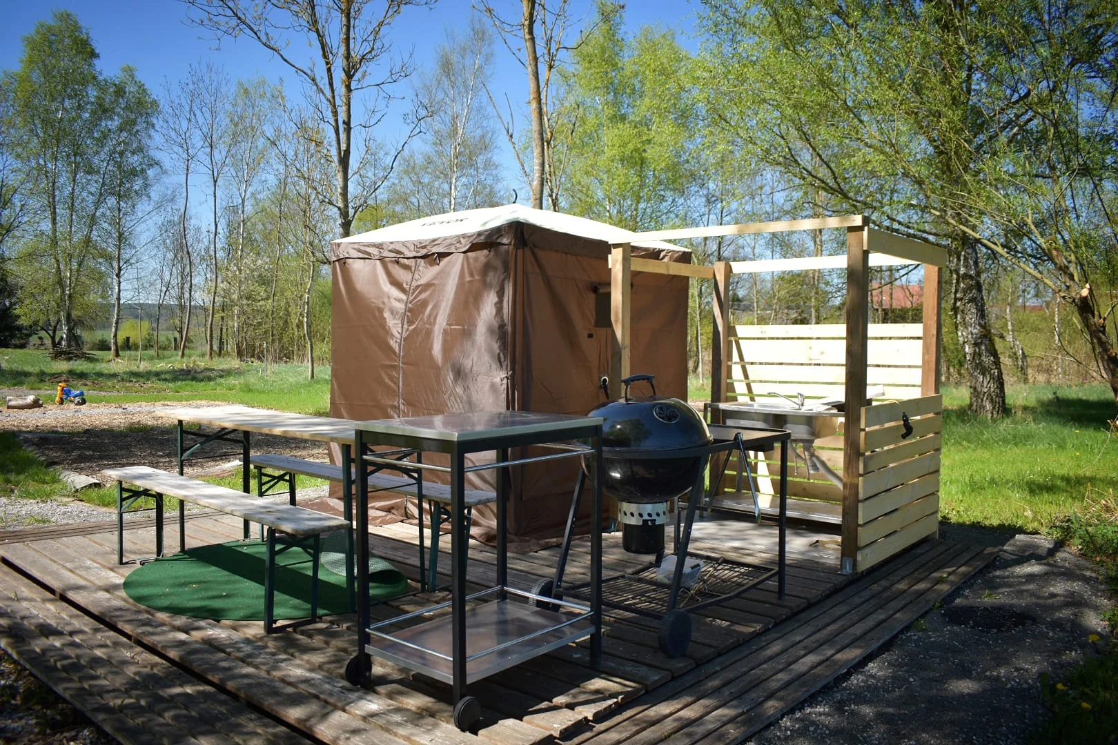Parádní glamping V bublině: neomezený relax v sauně a výhled na hvězdy
