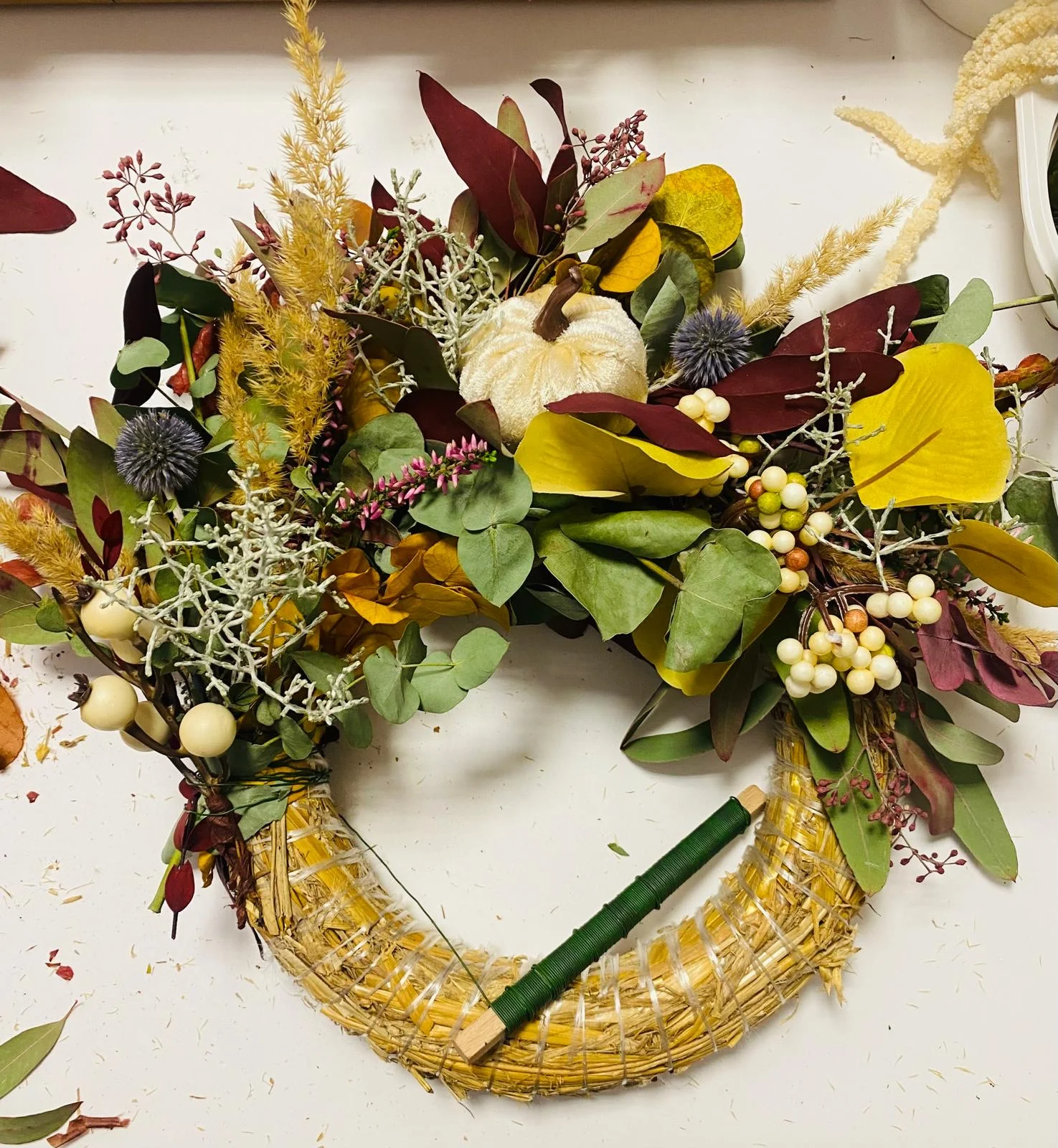 Workshop vázání sezónního či adventního věnce: pro 1 či 2 osoby, 2–3 hod.