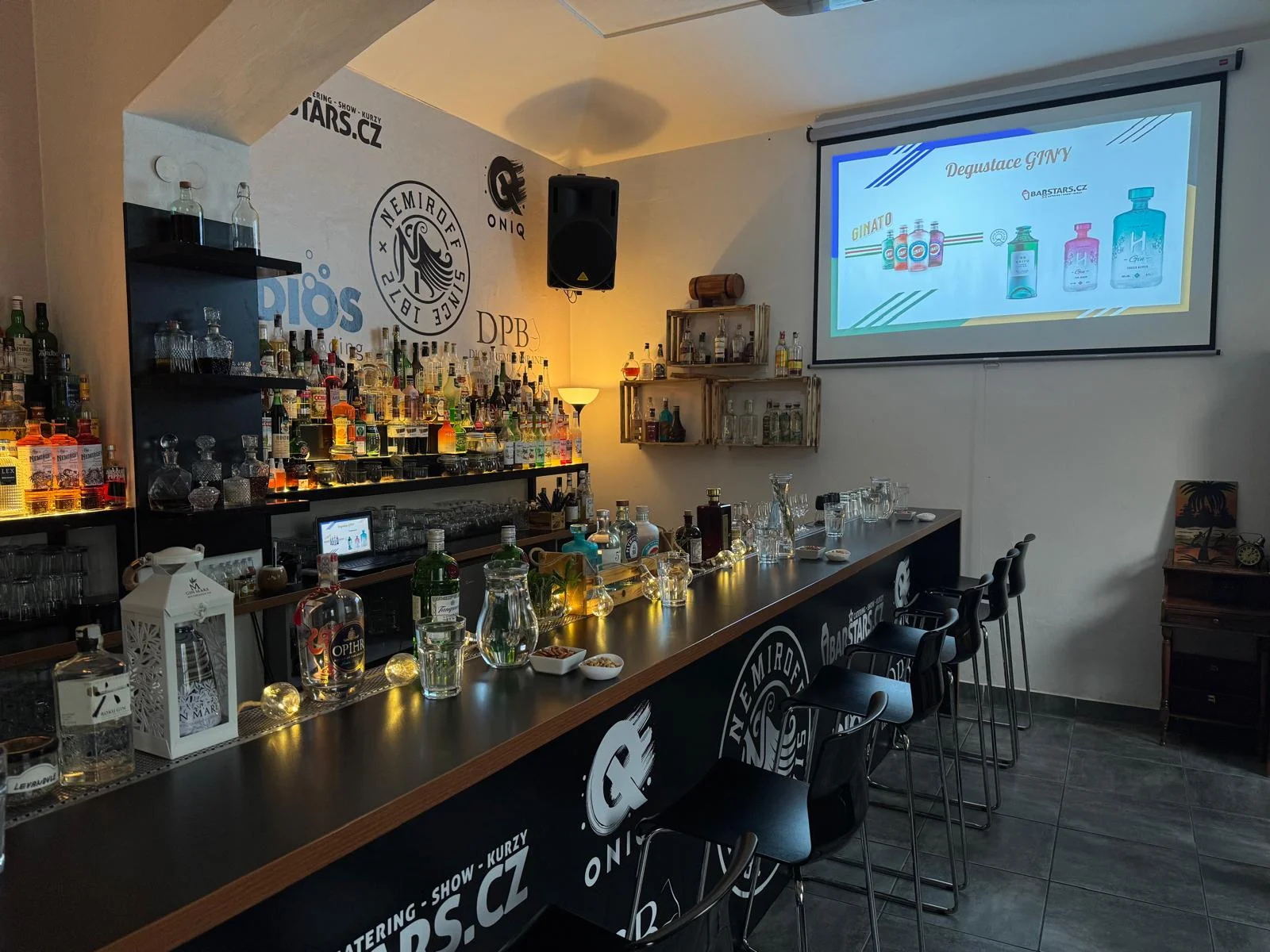 Degustace ginů a párování s toniky včetně odborného výkladu pro 1–4 osoby