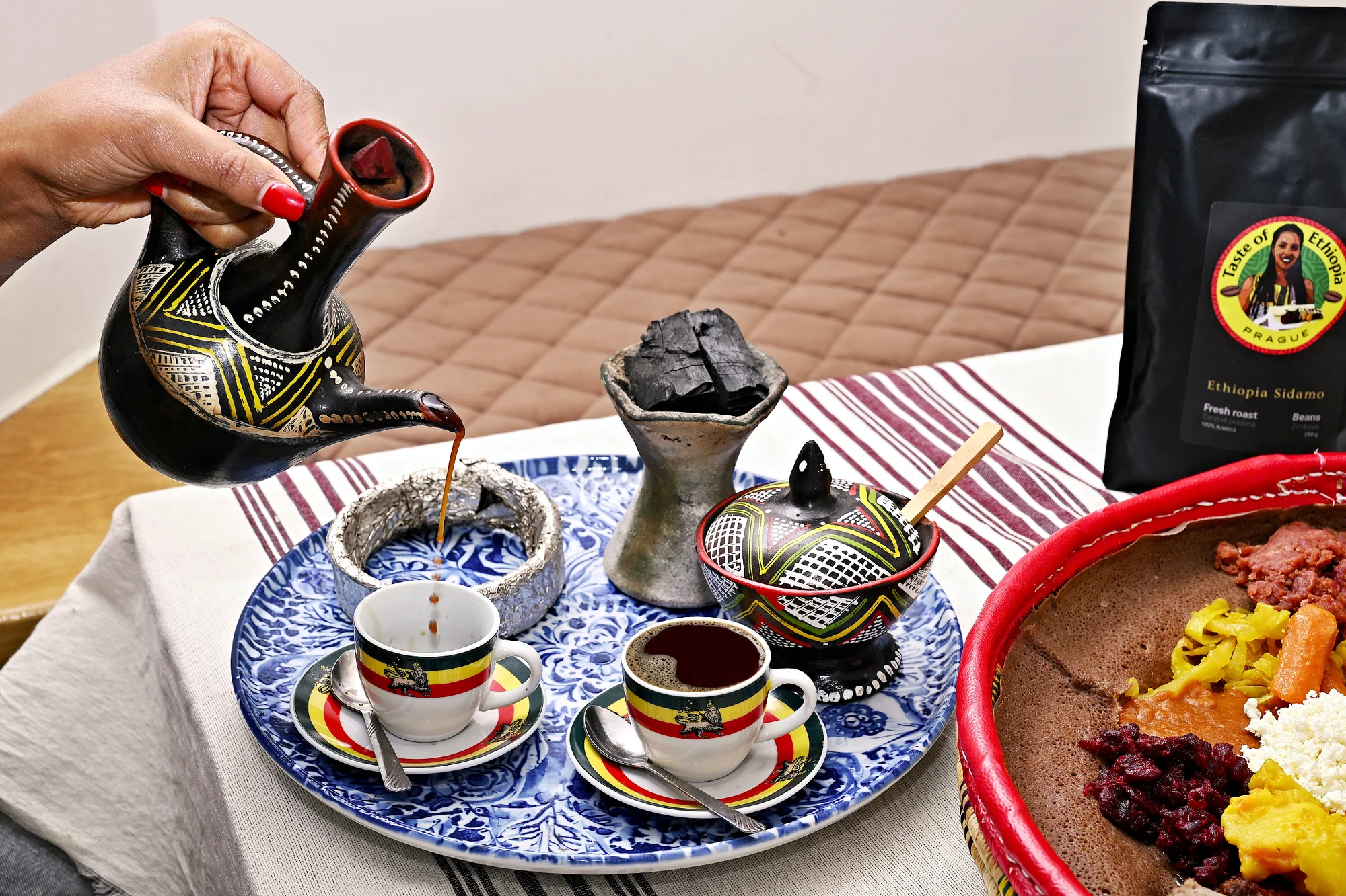 Cesta Afrikou: ochutnávka etiopské kuchyně a kávy pro 2-4 osoby