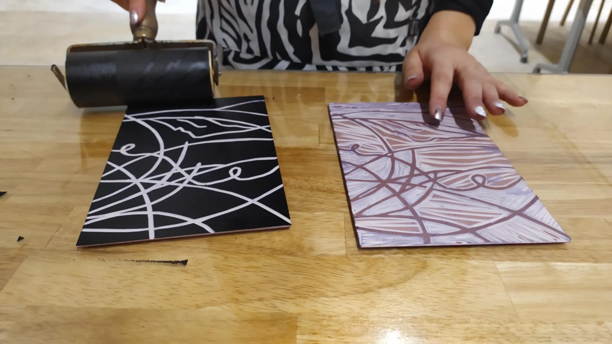 Semestrální kurz umělecké grafiky: 9 lekcí pro dospělé vč. pomůcek a závěrečné výstavy