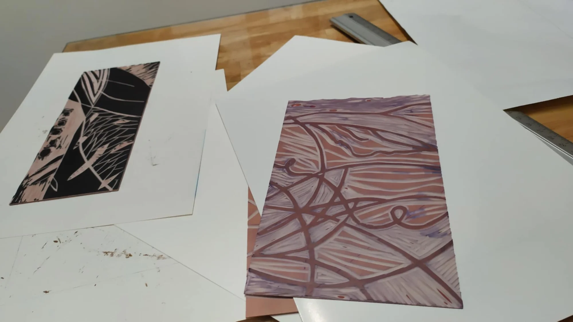 Semestrální kurz umělecké grafiky: 9 lekcí pro dospělé vč. pomůcek a závěrečné výstavy