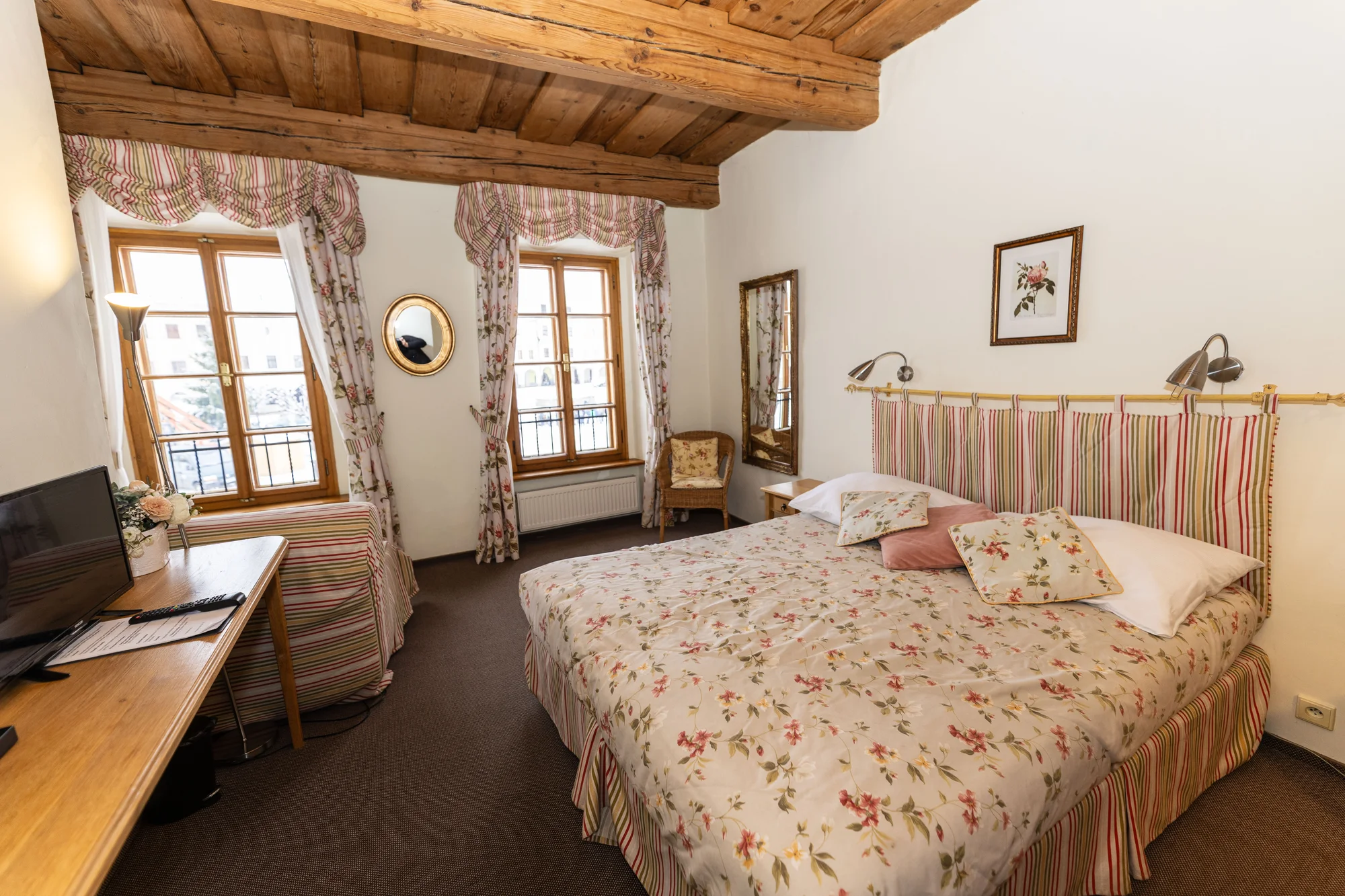 Romantický penzion v historickém centru Telče (UNESCO) se snídaní a lahví vína