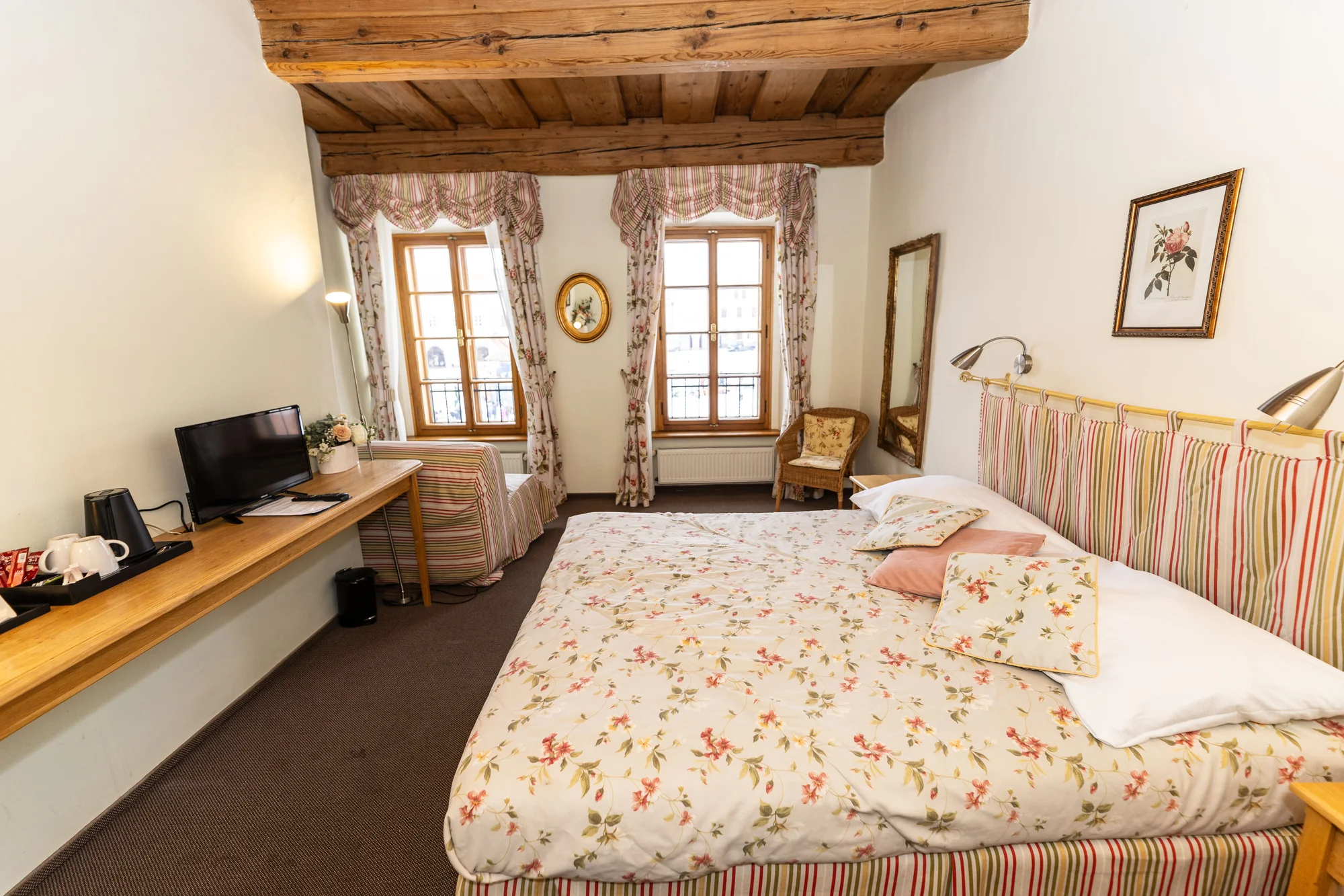 Romantický penzion v historickém centru Telče (UNESCO) se snídaní a lahví vína