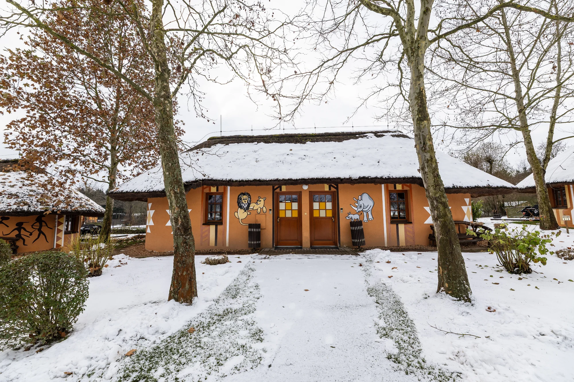 Afrika ve Dvoře Králové: bungalov v kempu, snídaně, neomezený vstup do safari i vířivka